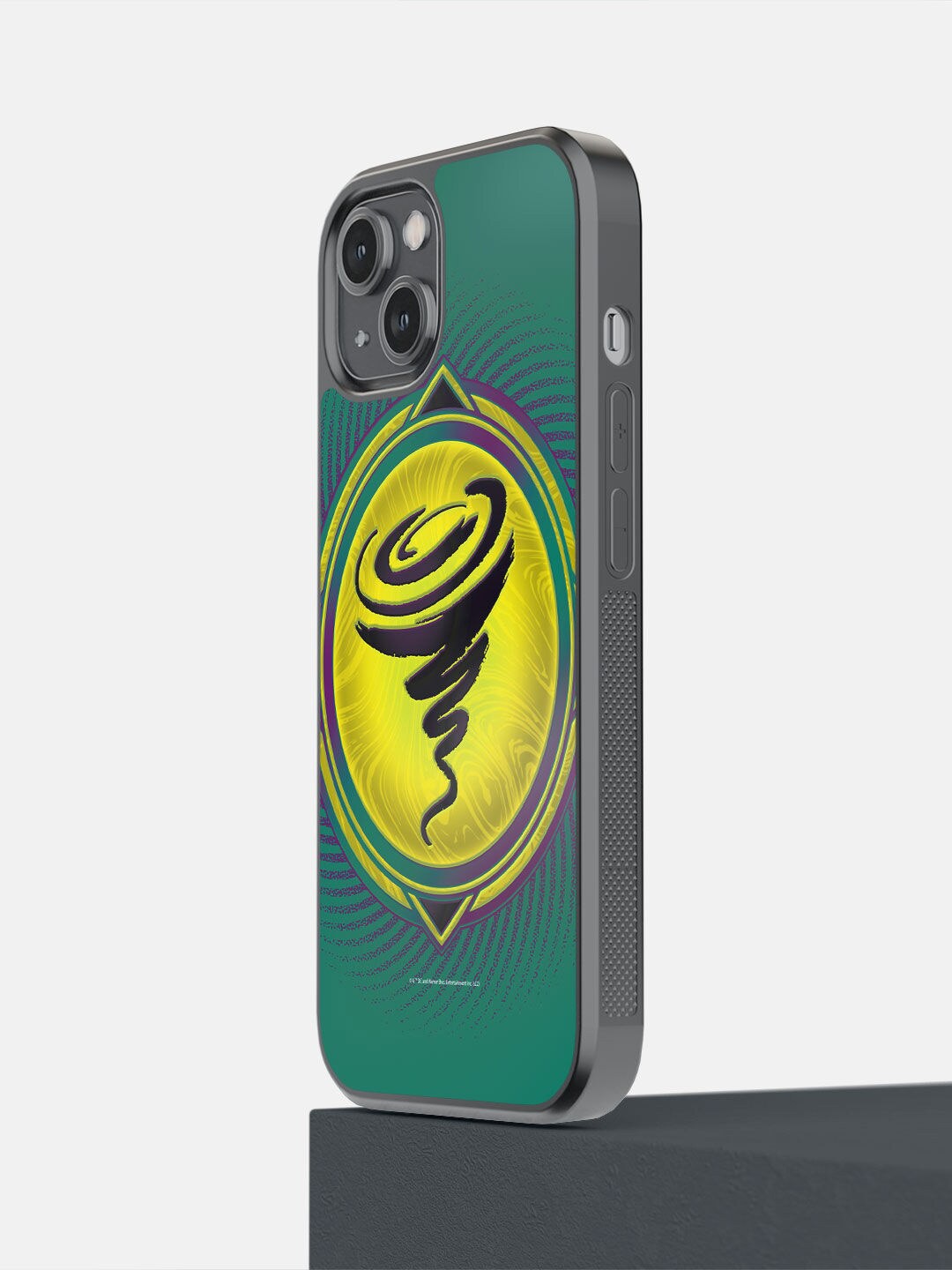 

macmerise Green Cyclone Icon Snow iPhone 14 Bumper Phone Back Case