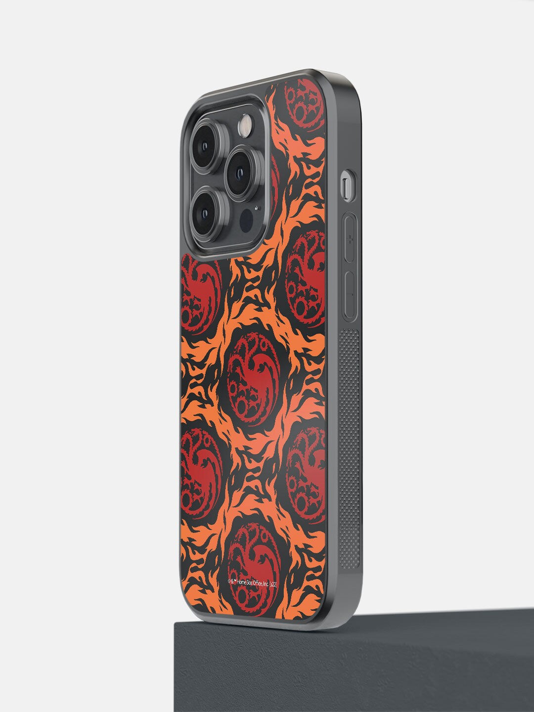 

macmerise Red HOD Fire Flow iPhone 14 Pro Mobile Back Case