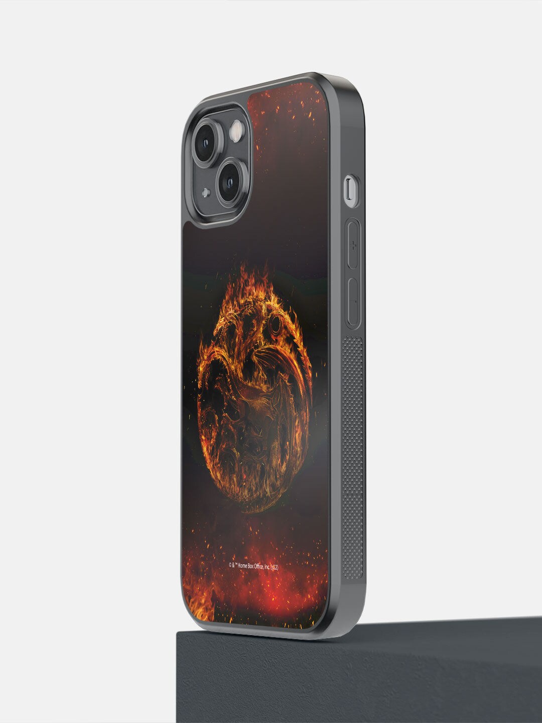 

macmerise Red & Orange Fire Dragon iPhone14 Back Case, Multi