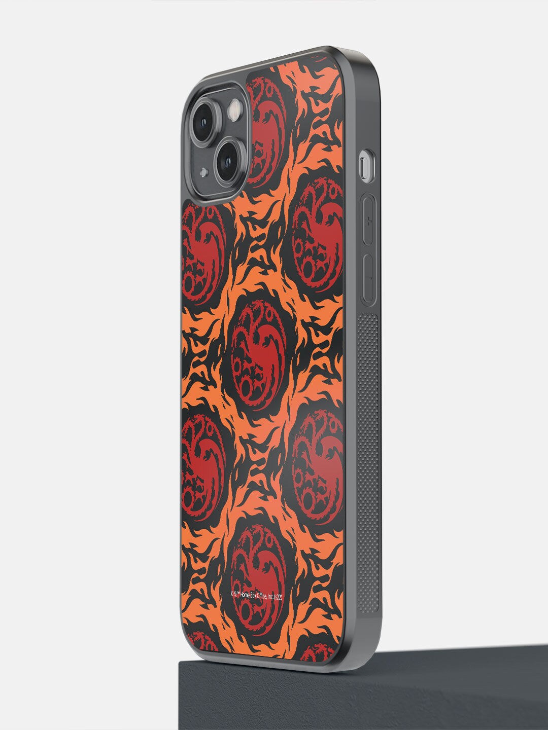 

macmerise Red & Orange Printed HOD Fire Flow iPhone 14 Plus Phone Back Case