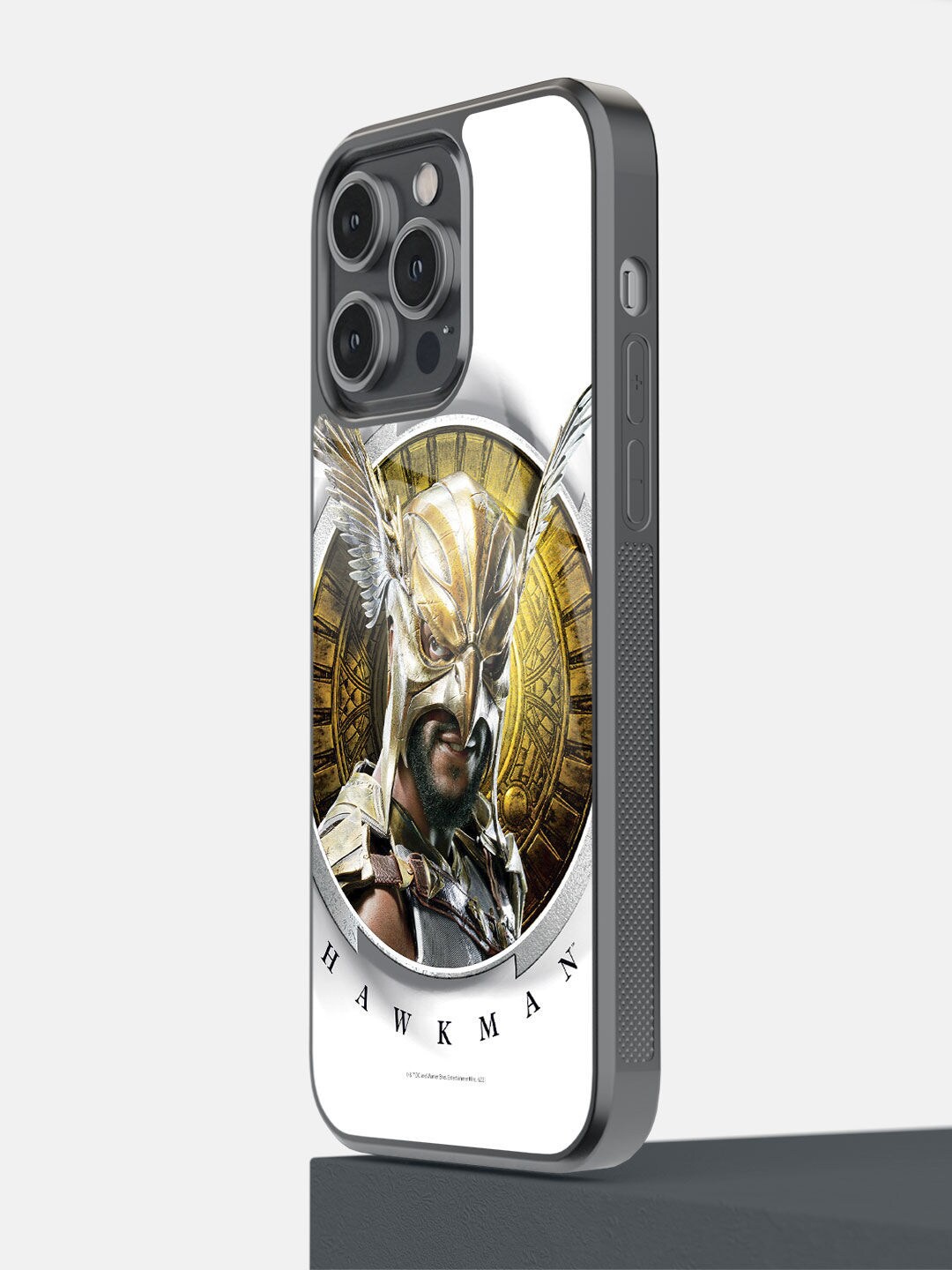 

macmerise White & Olive-Green Printed Hawkman iPhone 14 Pro Max Back Cover