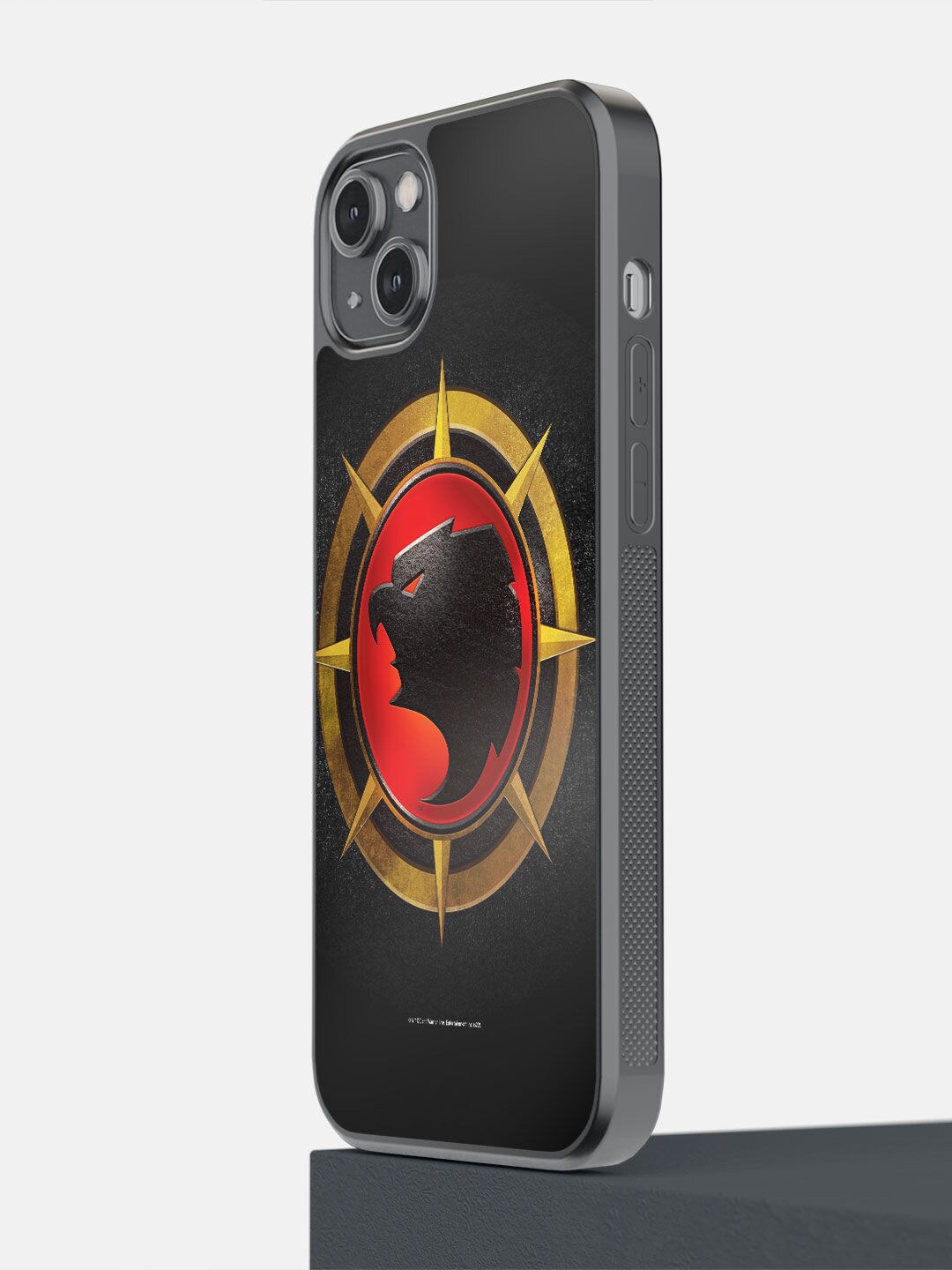 

macmerise Black & Golden Hawk Bevel Design iPhone 14 Plus Bumper Case