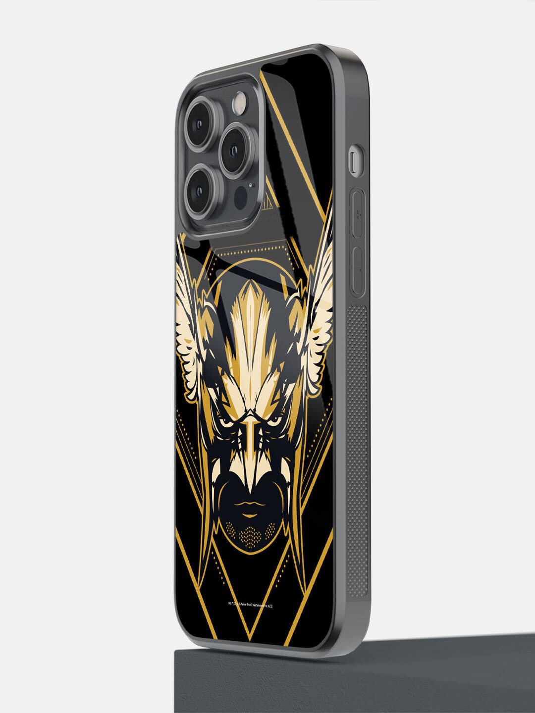 

macmerise Black & Gold-Toned Hawkman Black Printed iPhone 14 Pro Mobile Phone Case