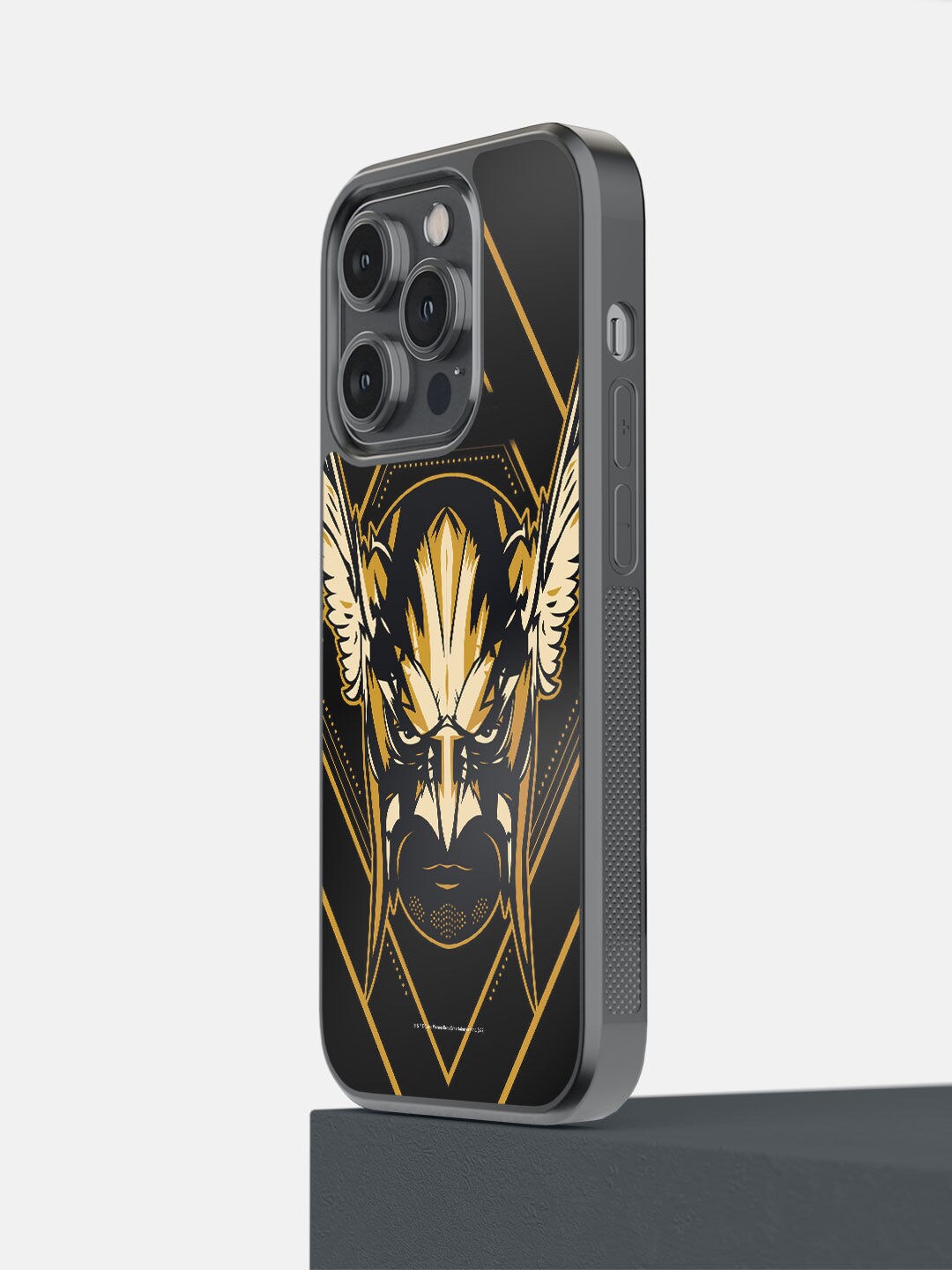

macmerise Black Printed Hawkman iPhone 14 Pro Phone Back Case