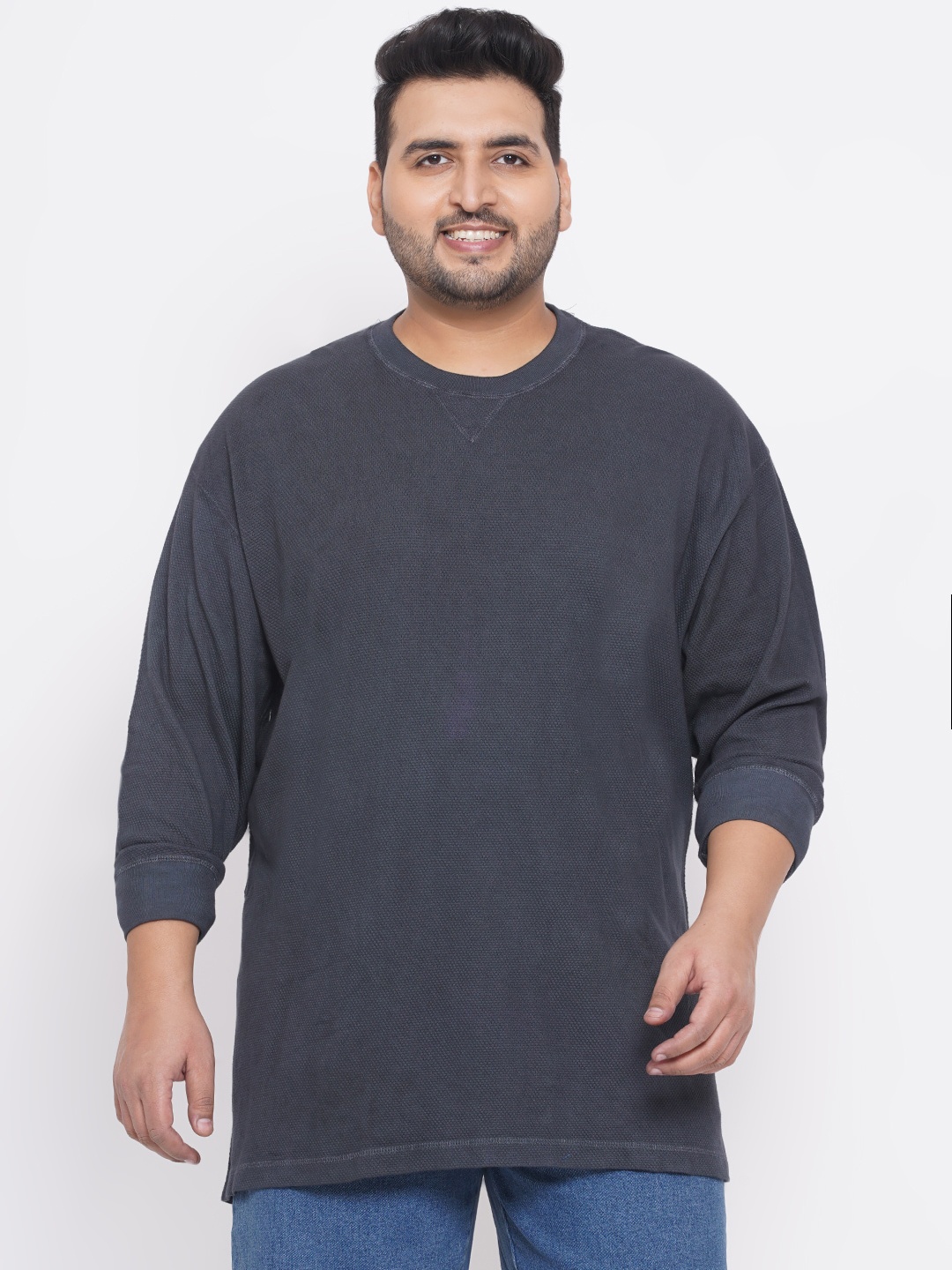 

Santonio Men Grey Cotton T-shirt