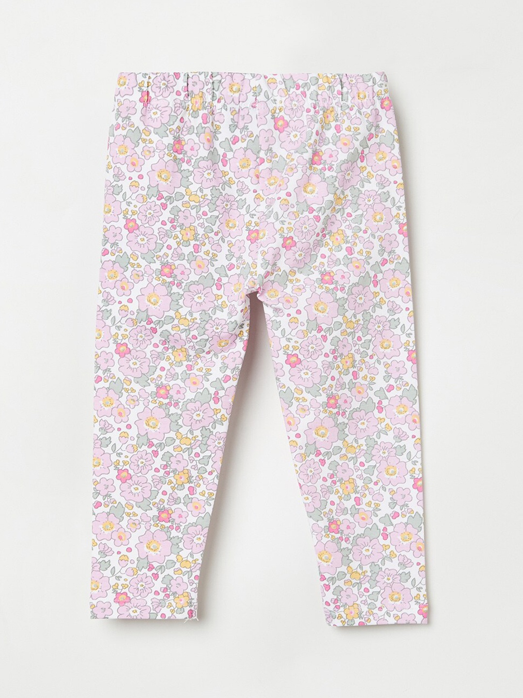 

Juniors by Lifestyle Girls White Cotton Floral Printed Trousers