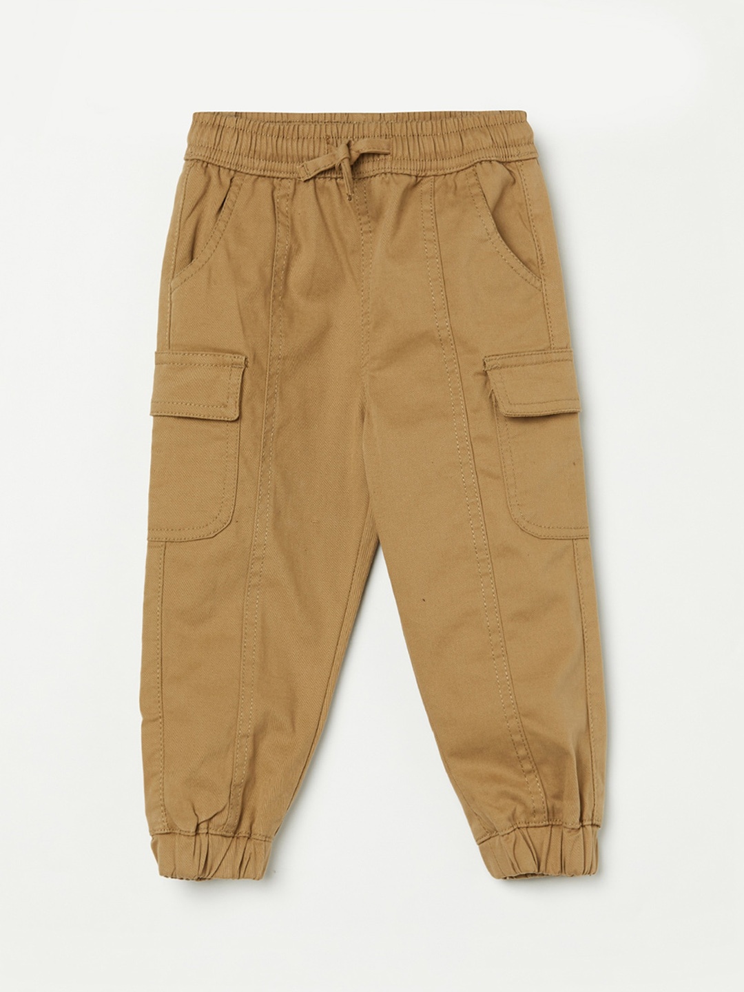 

Juniors by Lifestyle Girls Brown Cotton Joggers Trousers