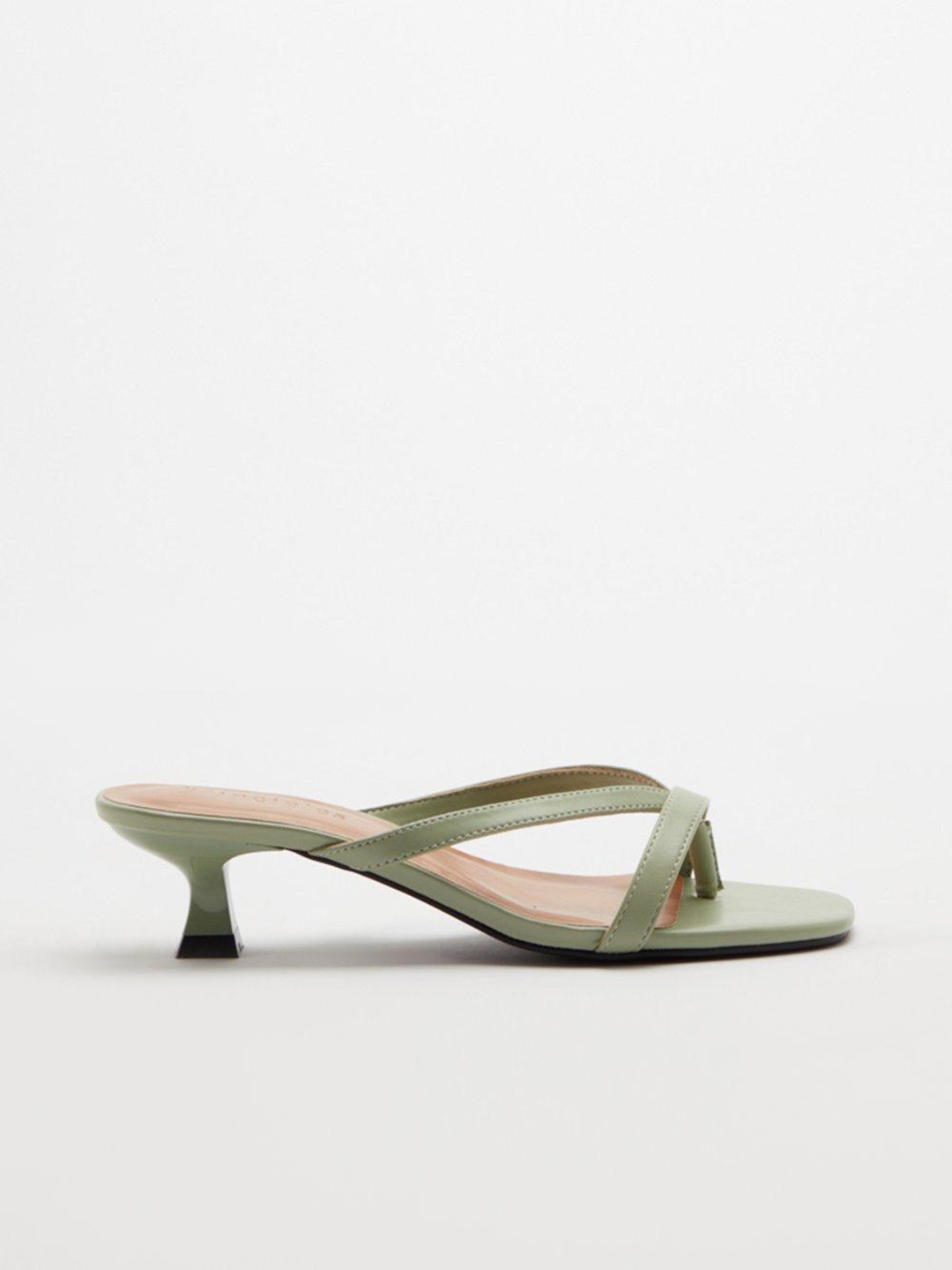 

DOROTHY PERKINS Green Kitten Peep Toes