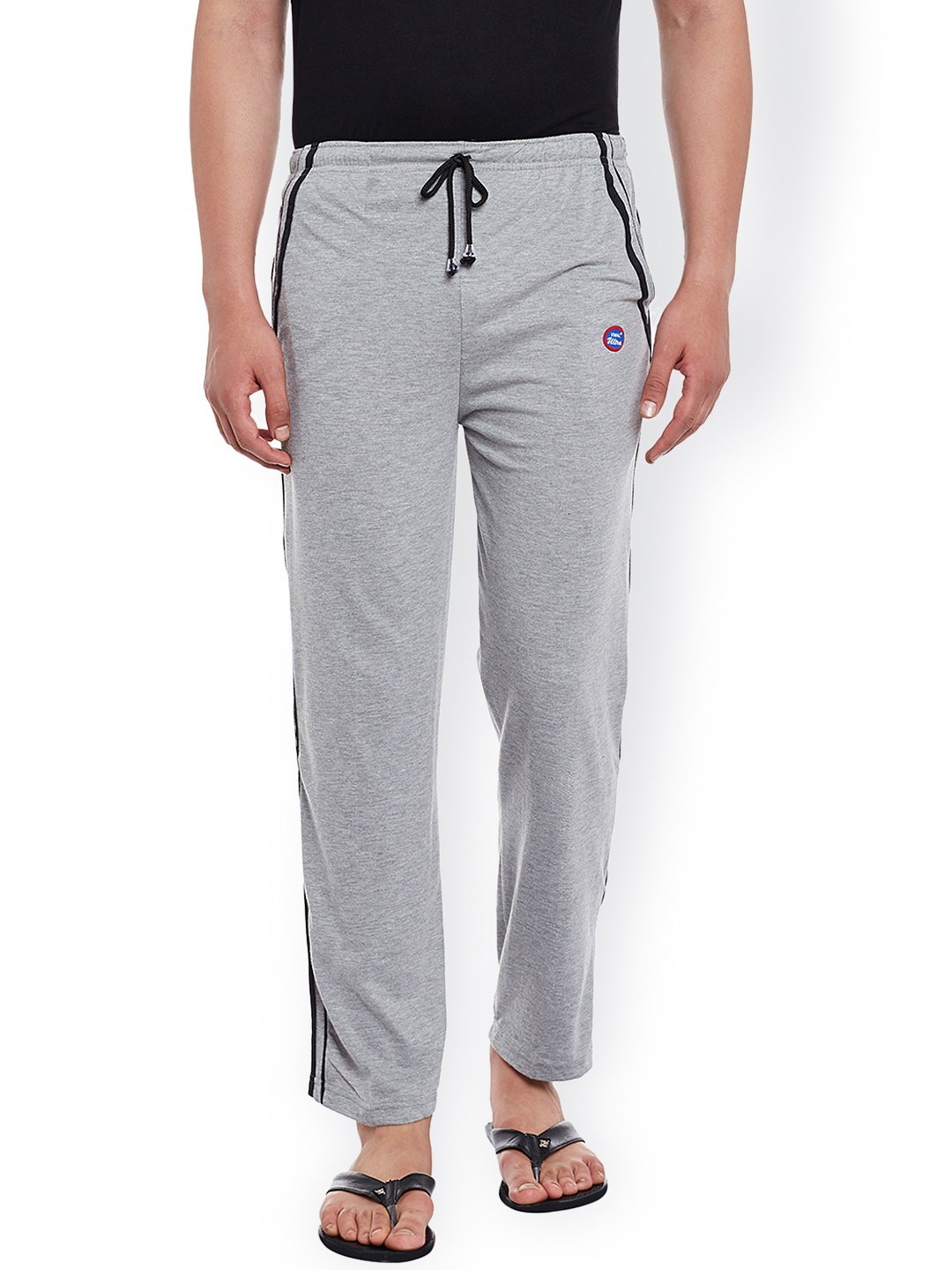 

VIMAL Men Grey Melange Solid Lounge Pants D5