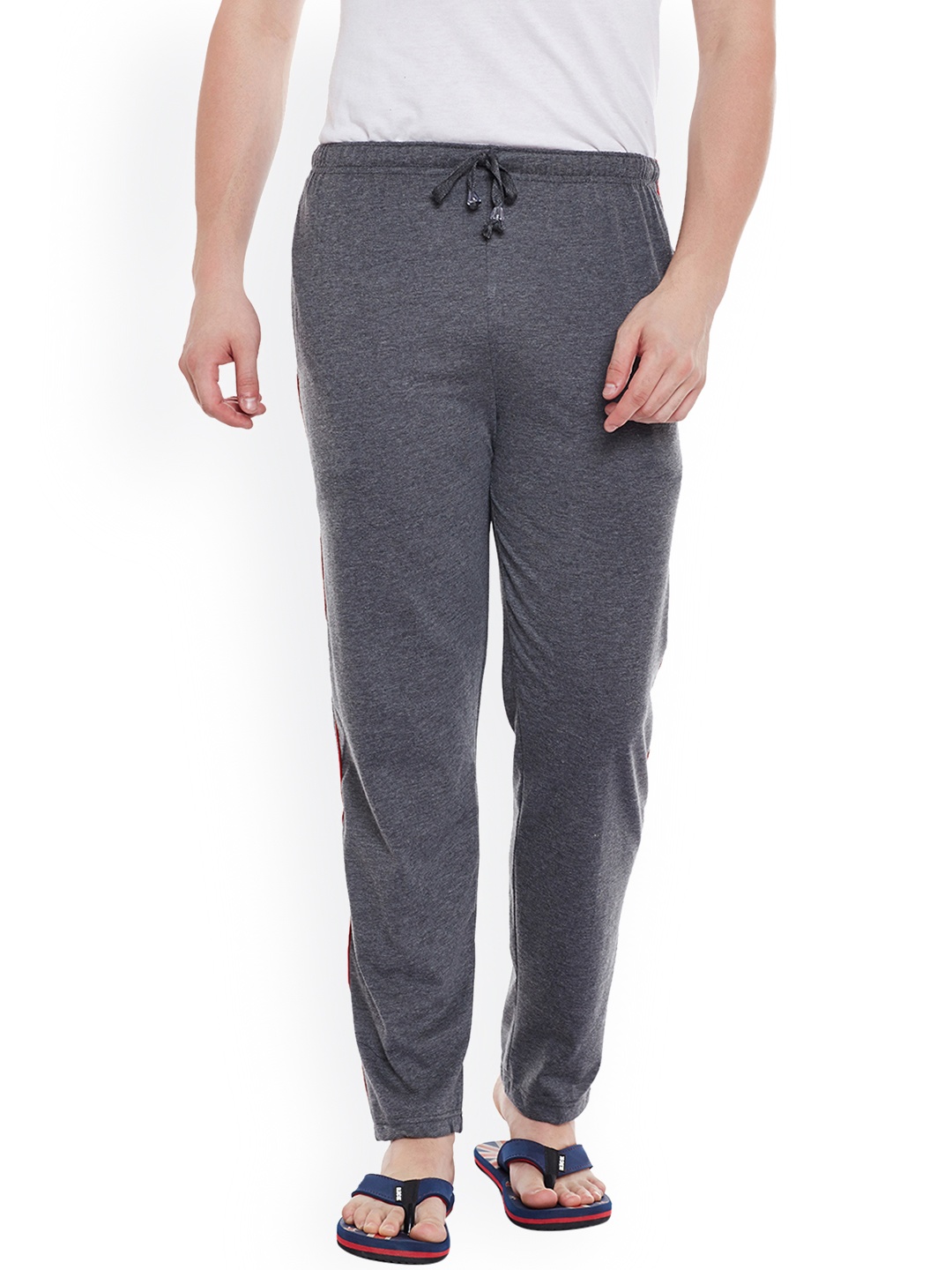 

VIMAL Men Charcoal Grey Solid Lounge Pants