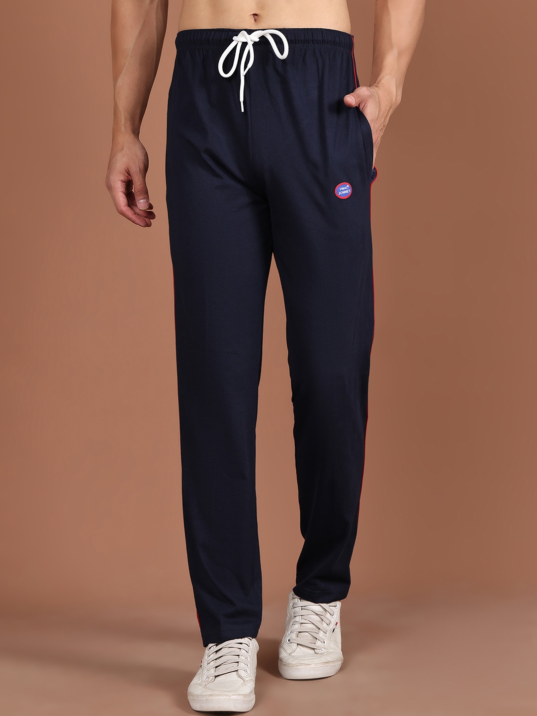 

VIMAL Men Navy Blue Solid Lounge Pants