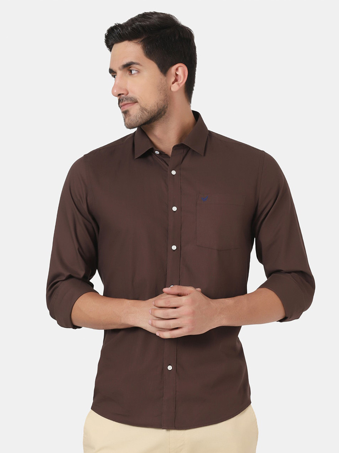 

Blackberrys Men Brown Slim Fit Casual Shirt
