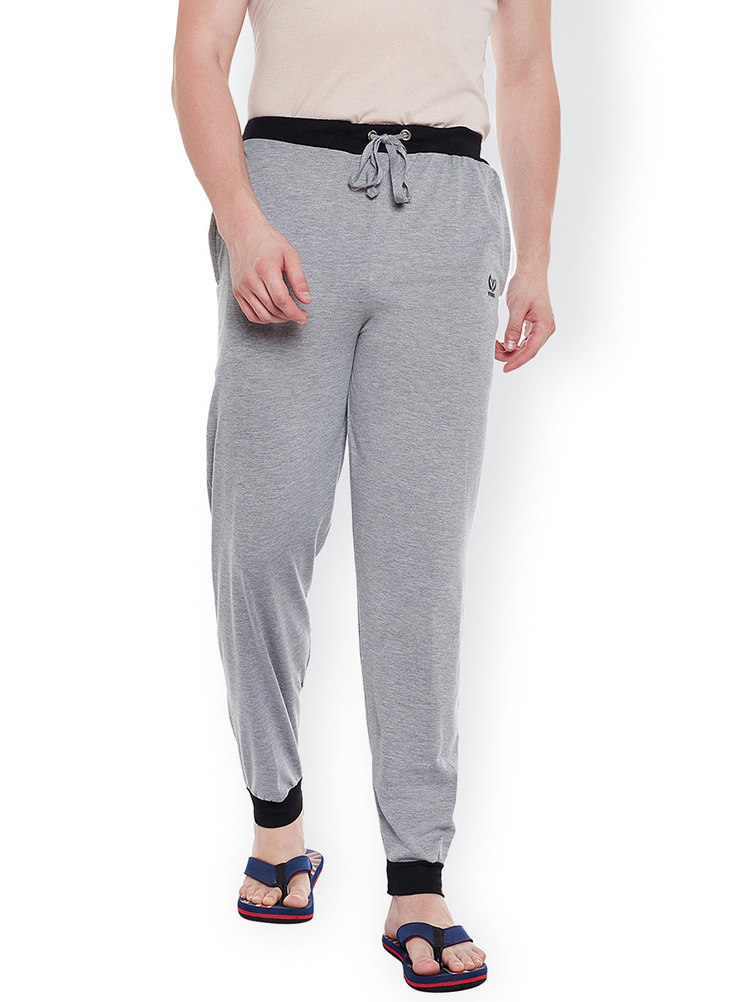 

VIMAL Men Grey Melange Solid Joggers