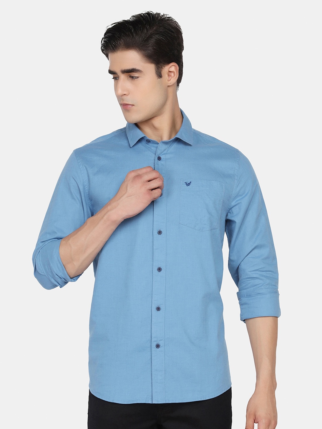 

Blackberrys Men Blue Slim Fit Casual Shirt