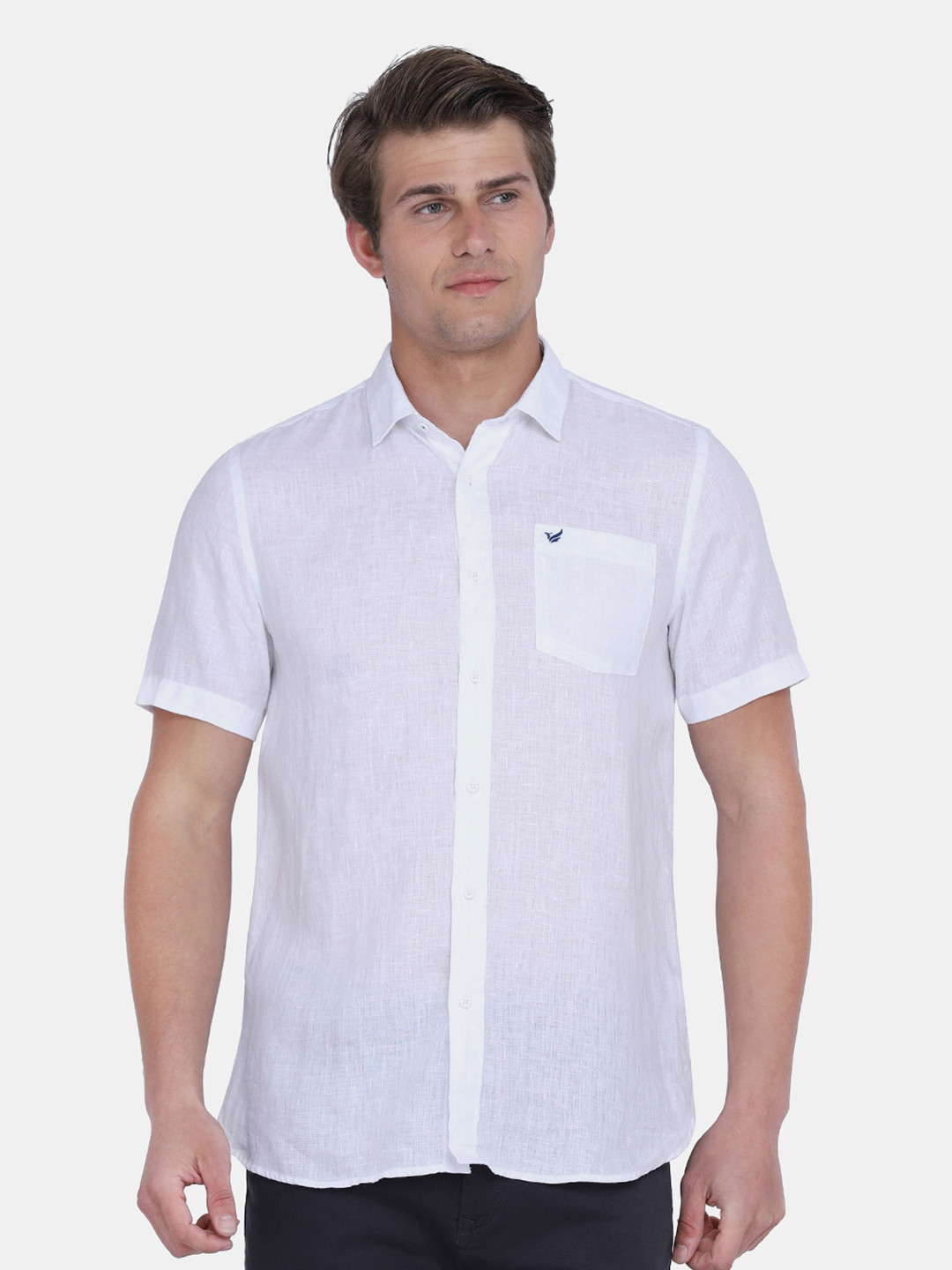 

Blackberrys Men White Slim Fit Casual Shirt