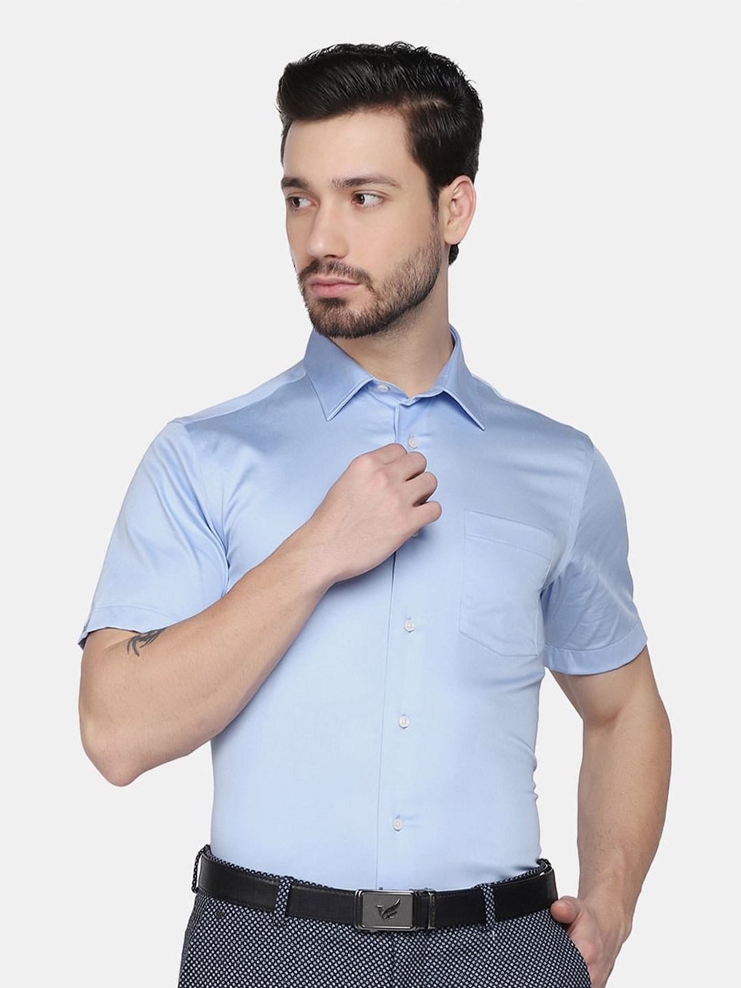 

Blackberrys Men Blue Slim Fit Formal Shirt