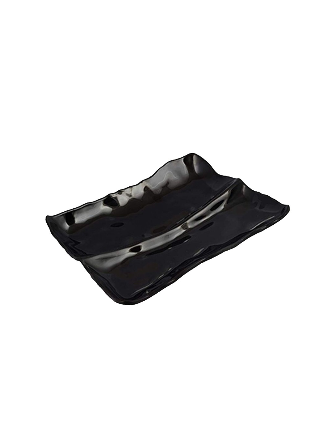 

REYIN Black Self-Design Stoneware Divider Platter