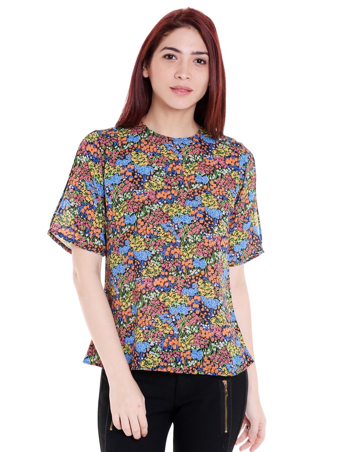 

Style Quotient Women Multicoloured Floral Print Top, Multi