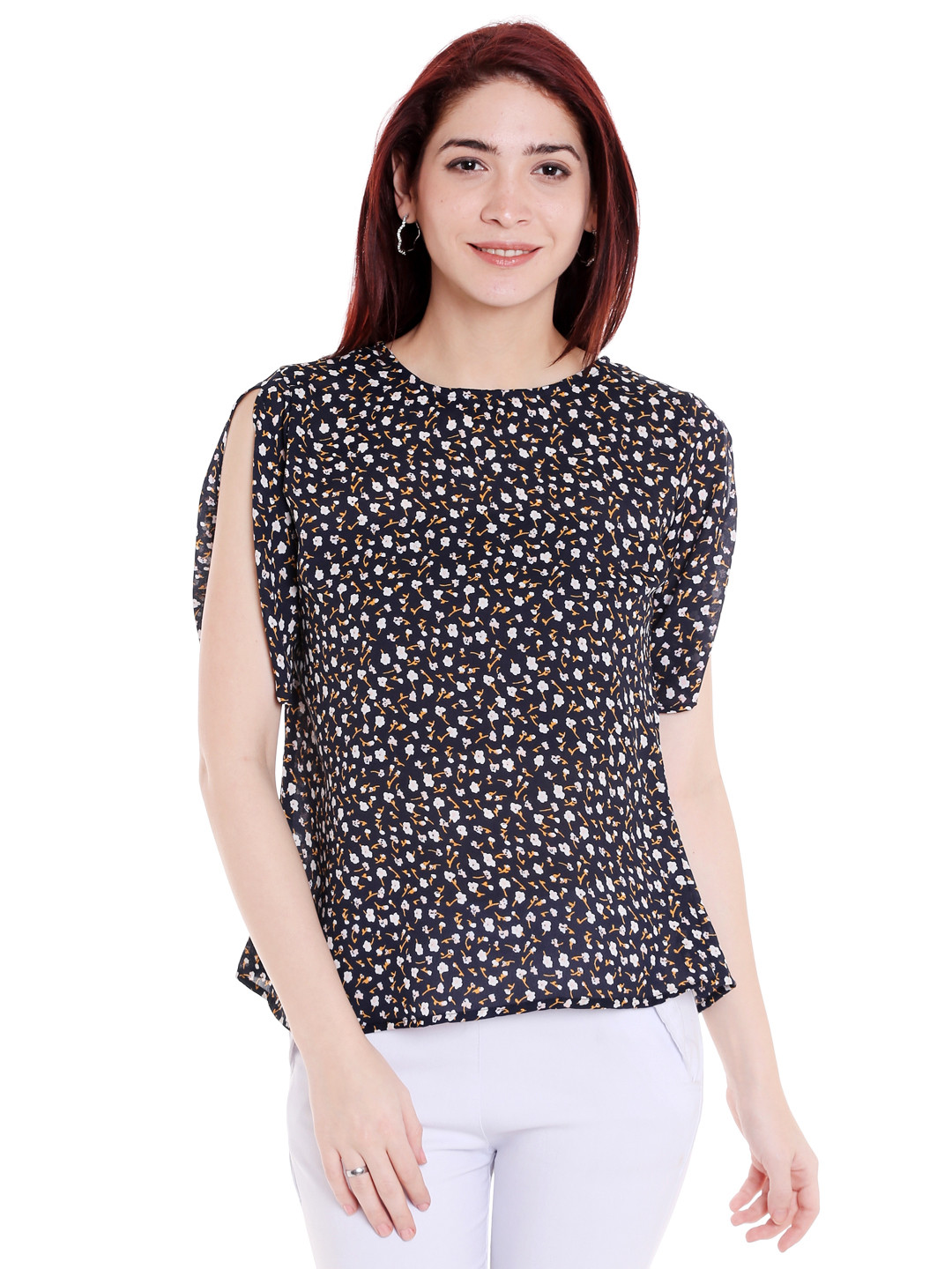 

Style Quotient Women Black Printed Top