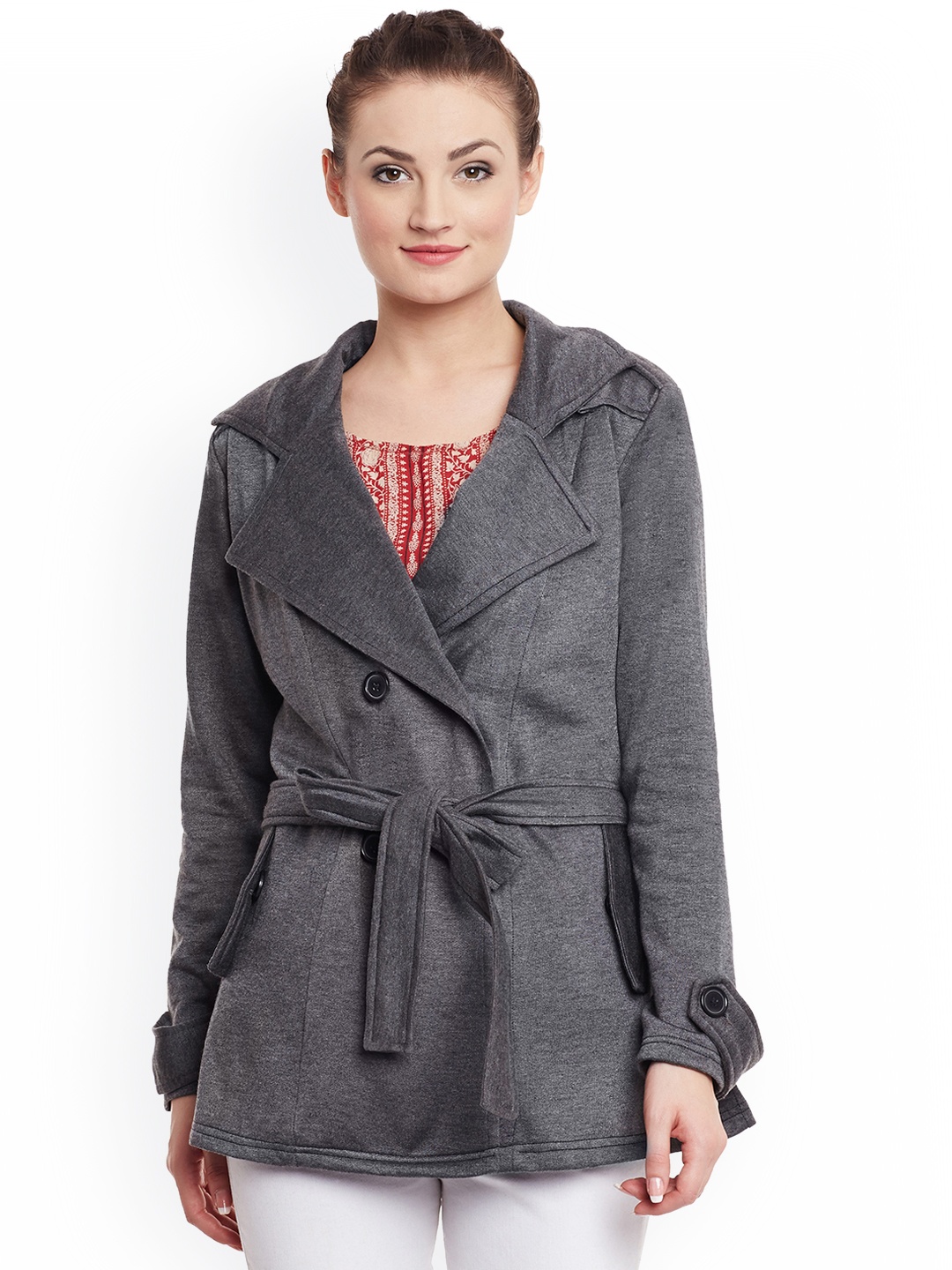 

Belle Fille Grey Trench Coat