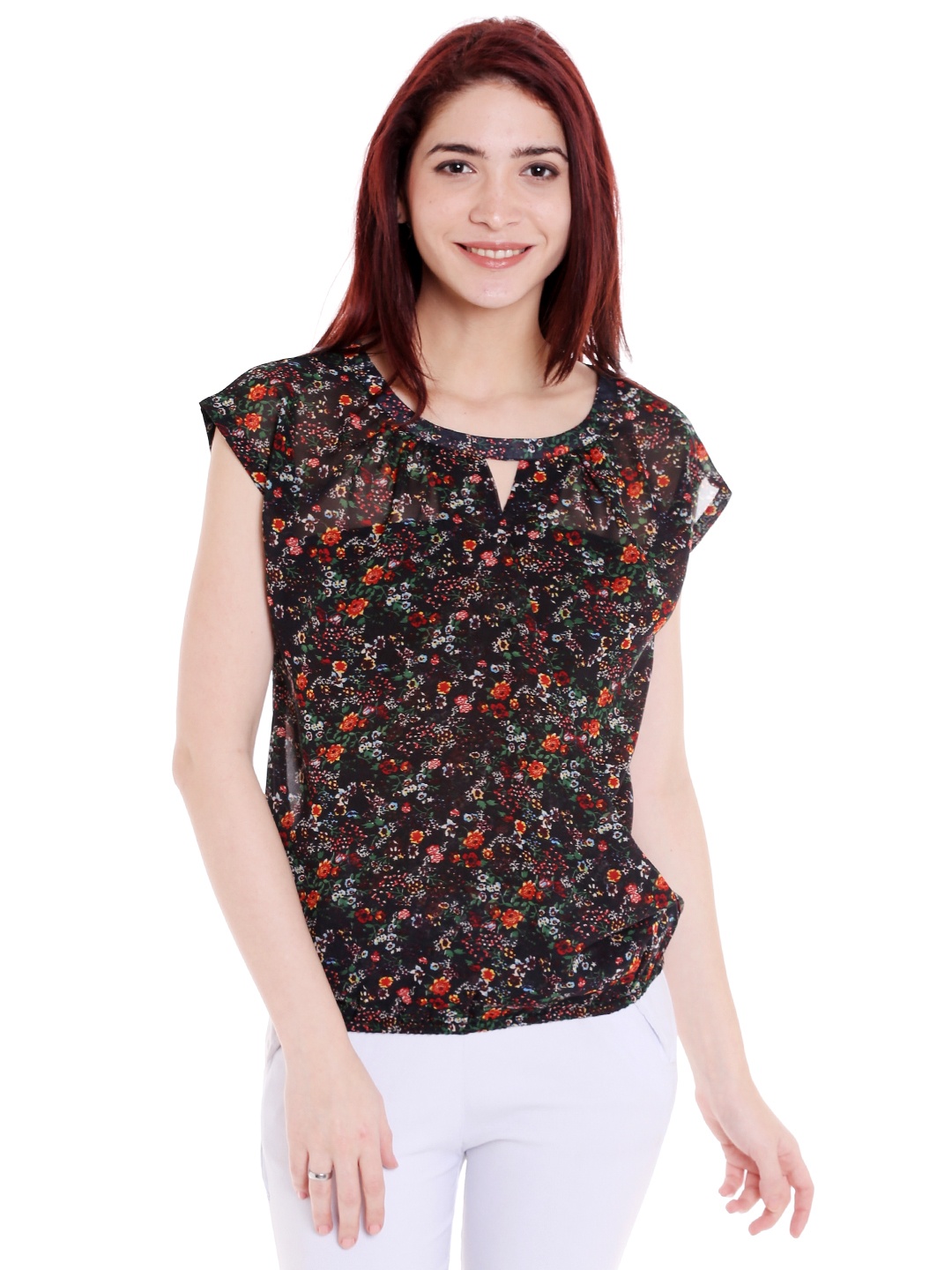 

Style Quotient Women Black Printed Top