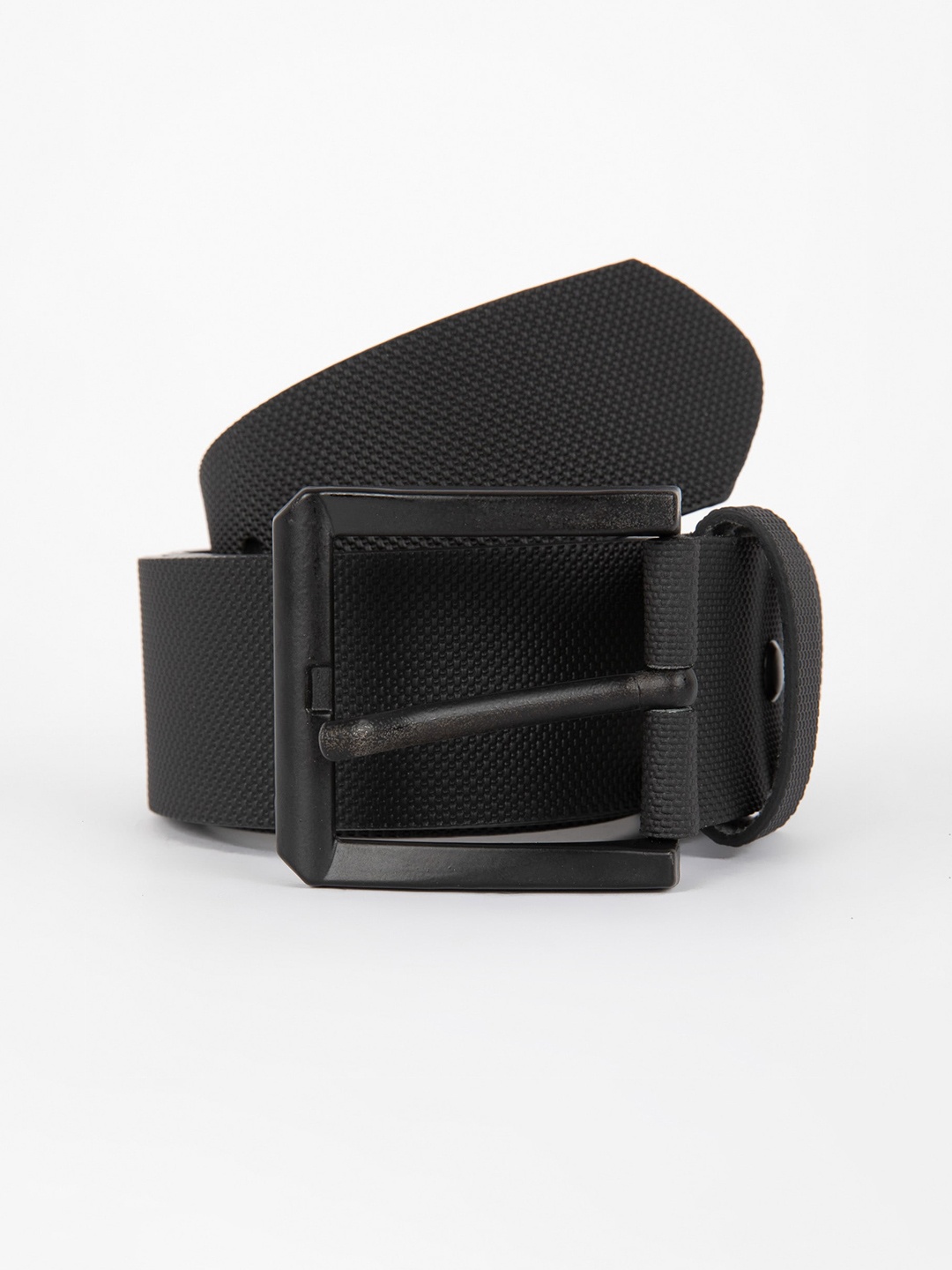 

DeFacto Men Black Textured PU Belt