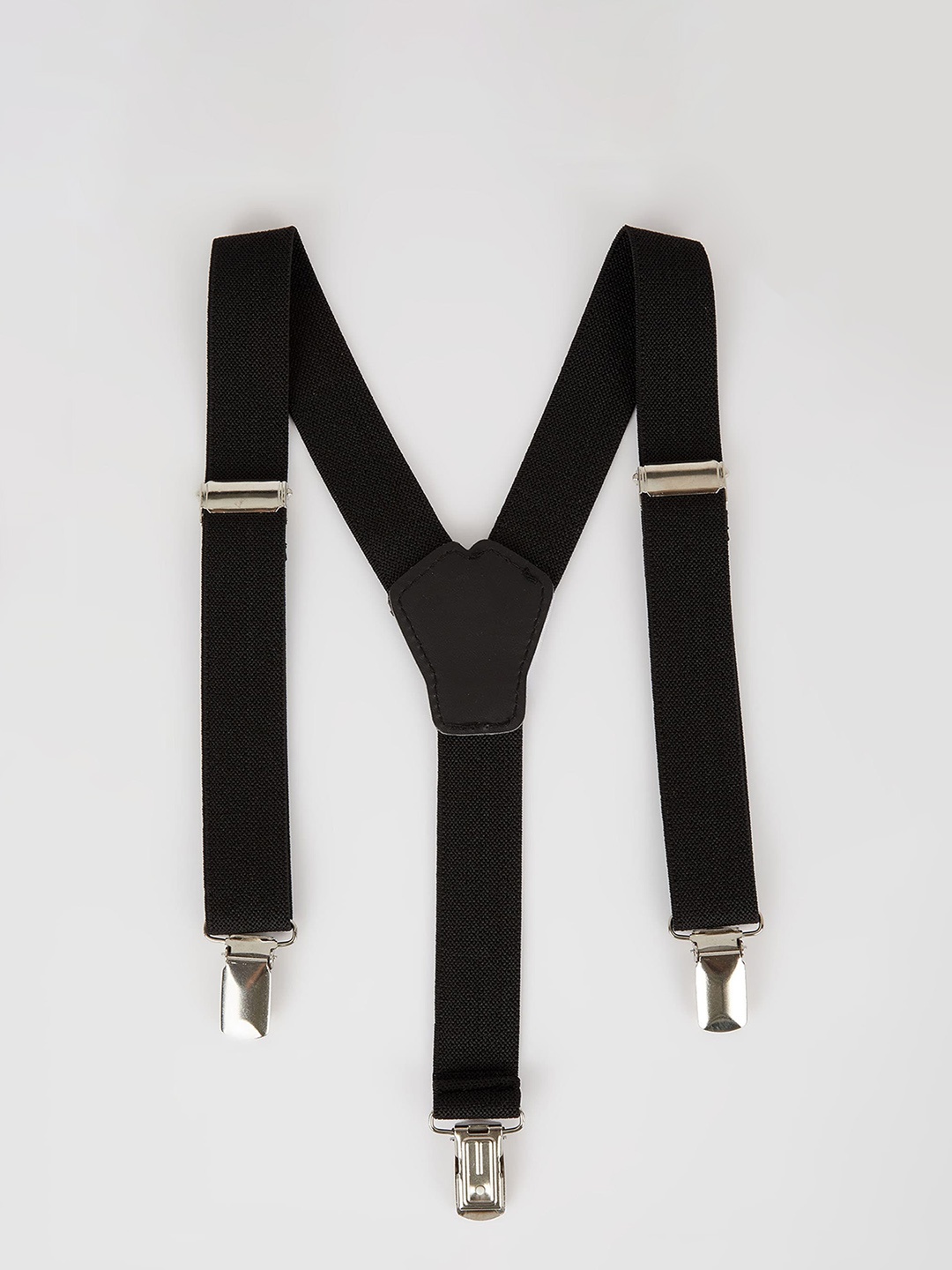 

DeFacto Boys Black Solid Adjustable Y-Back Suspenders