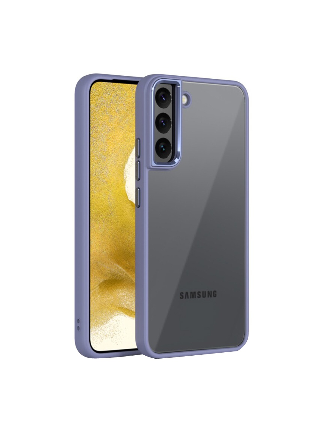 

Karwan Purple Samsung S21 Phone Back Cover with Metal Lens