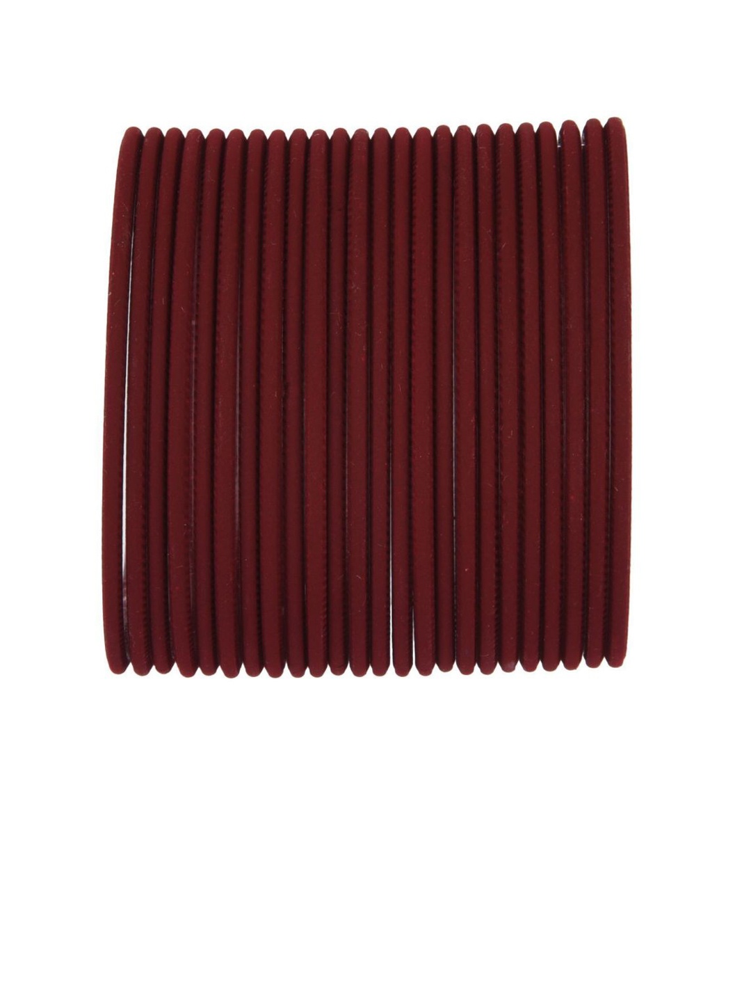 

Efulgenz Classic Fashion Set Of 24 Maroon Bangle