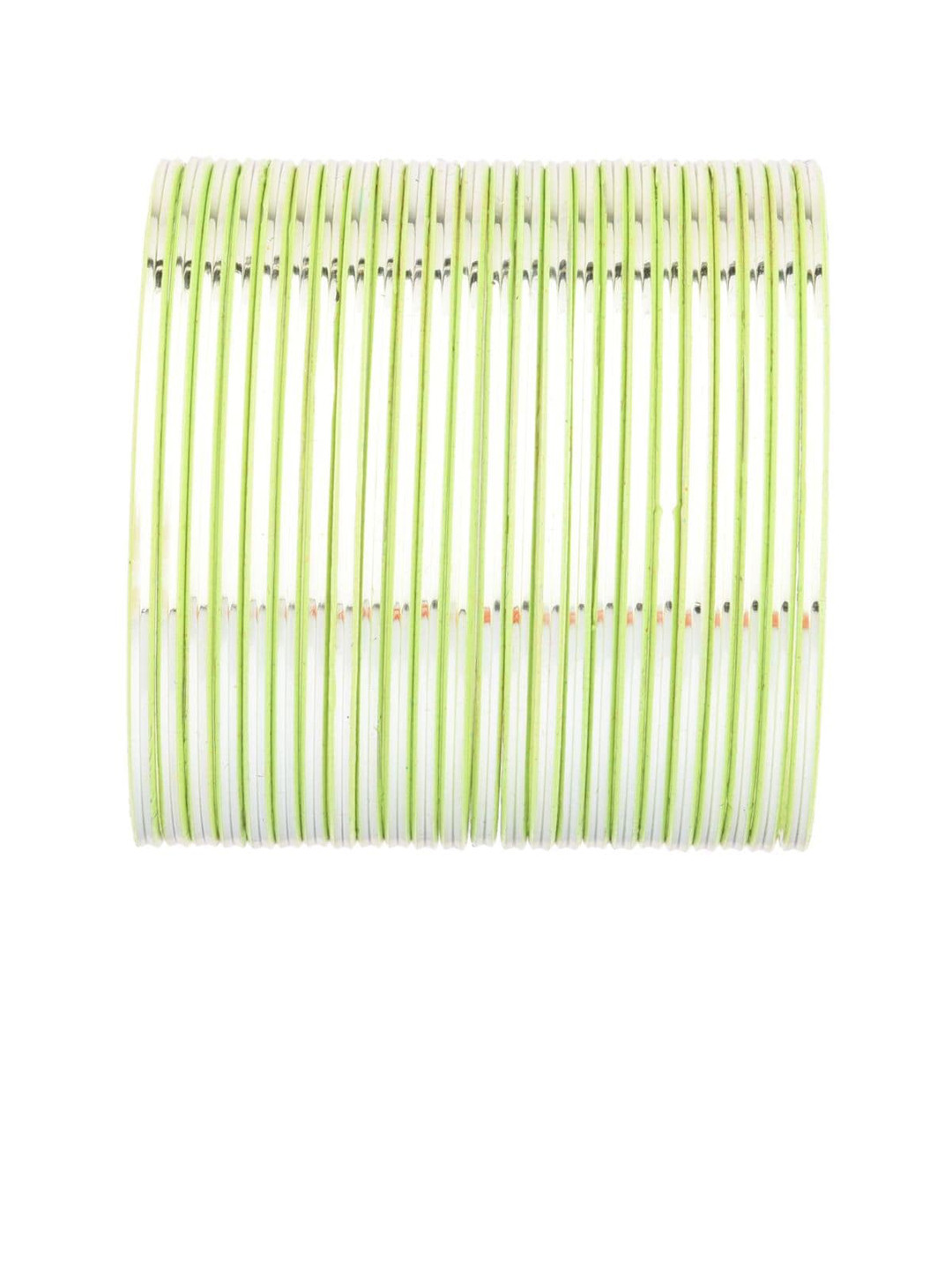

Efulgenz Classic Fashion Set Of 24 Green Bangle