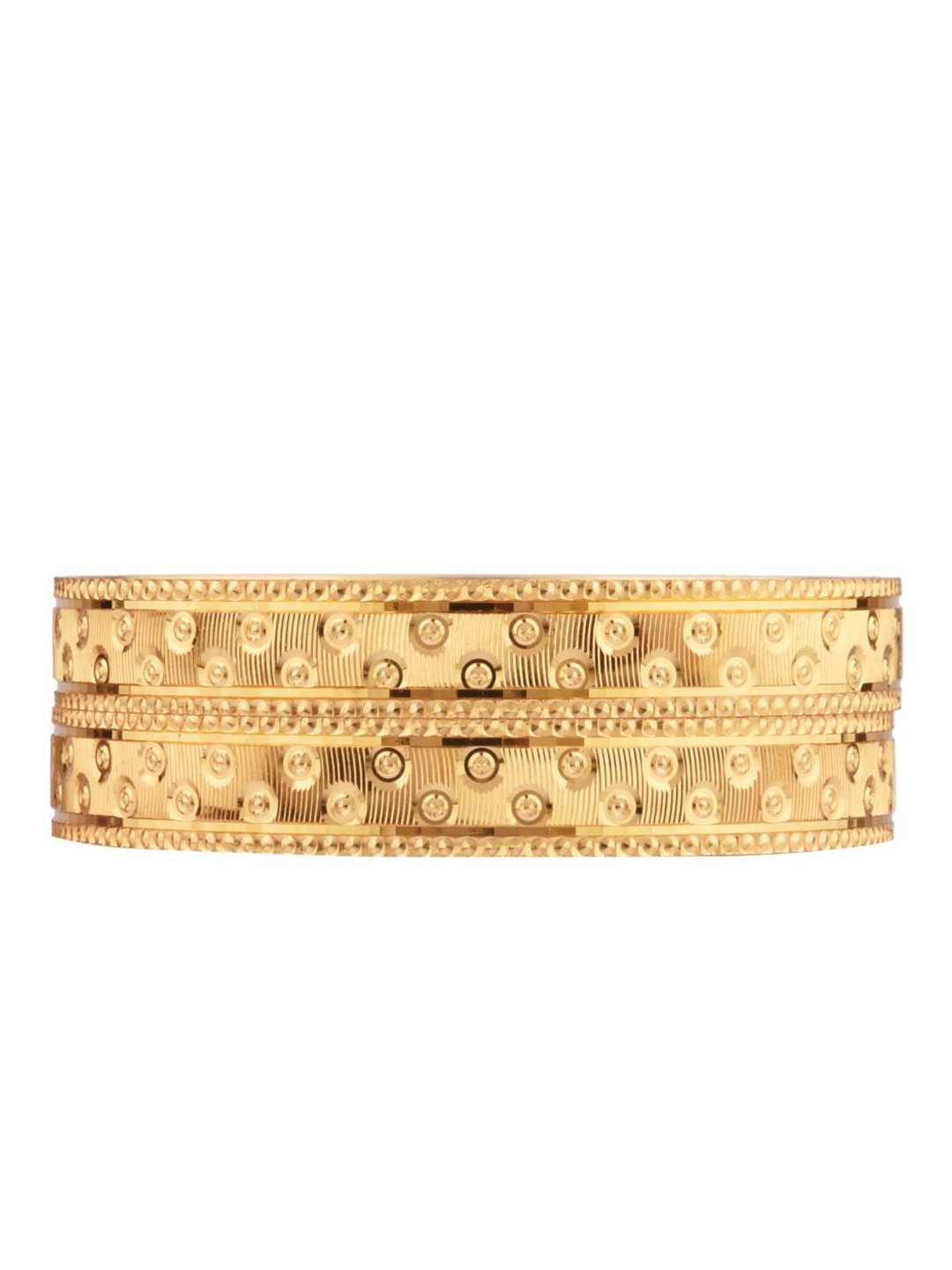 

Efulgenz Antique Designer Set Of 2 Gold-Toned Bangles