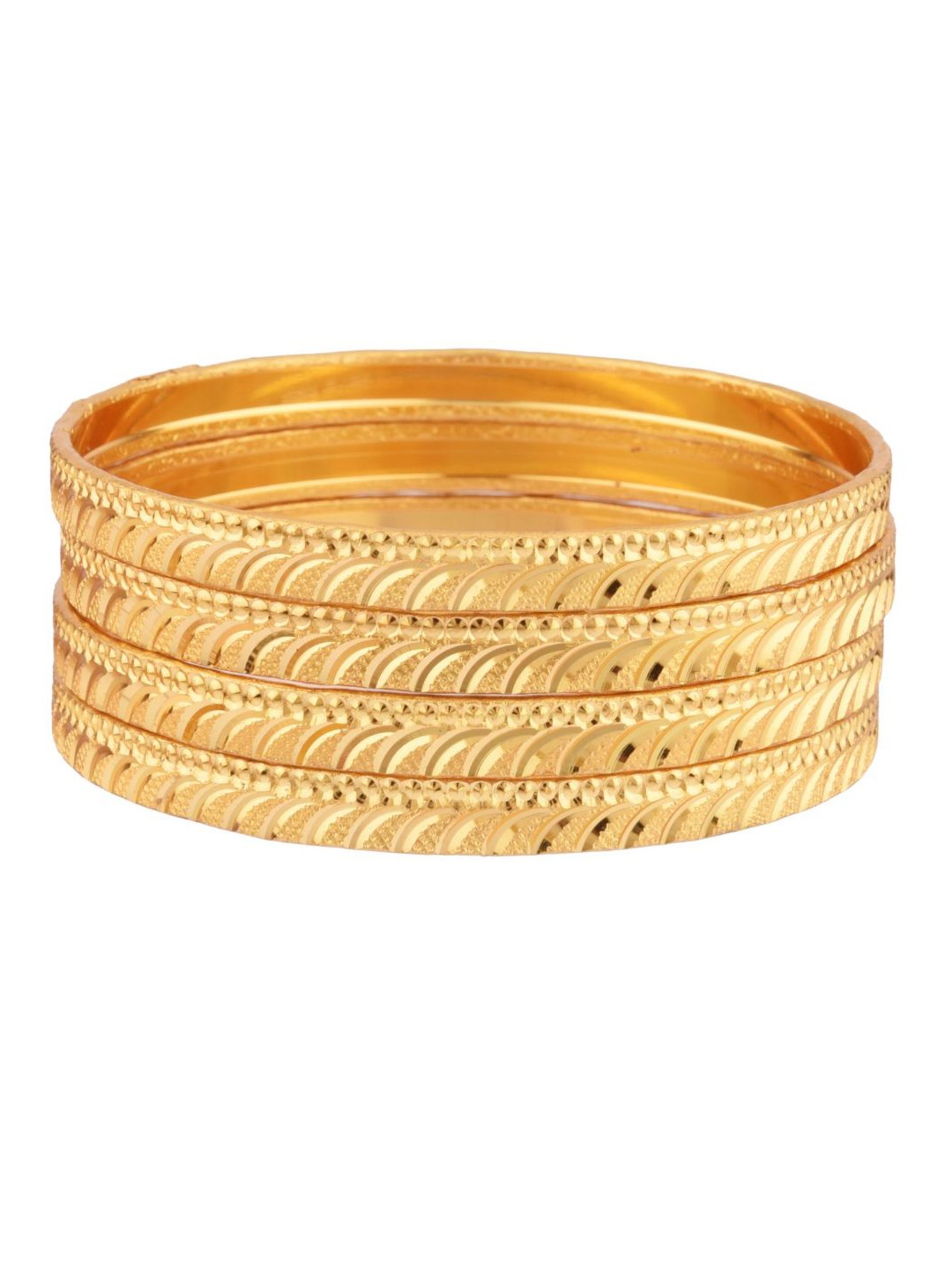 

Efulgenz Set Of 4 Gold-Plated Bangles