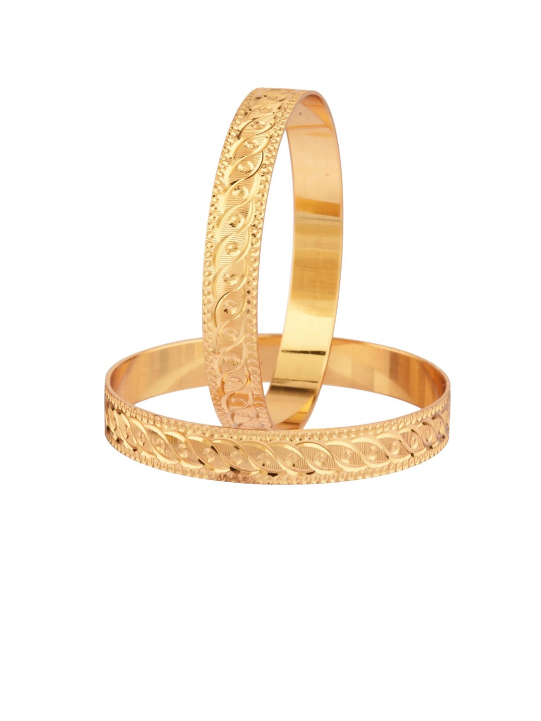 

Efulgenz Set Of 2 Gold-Plated Bangle Set