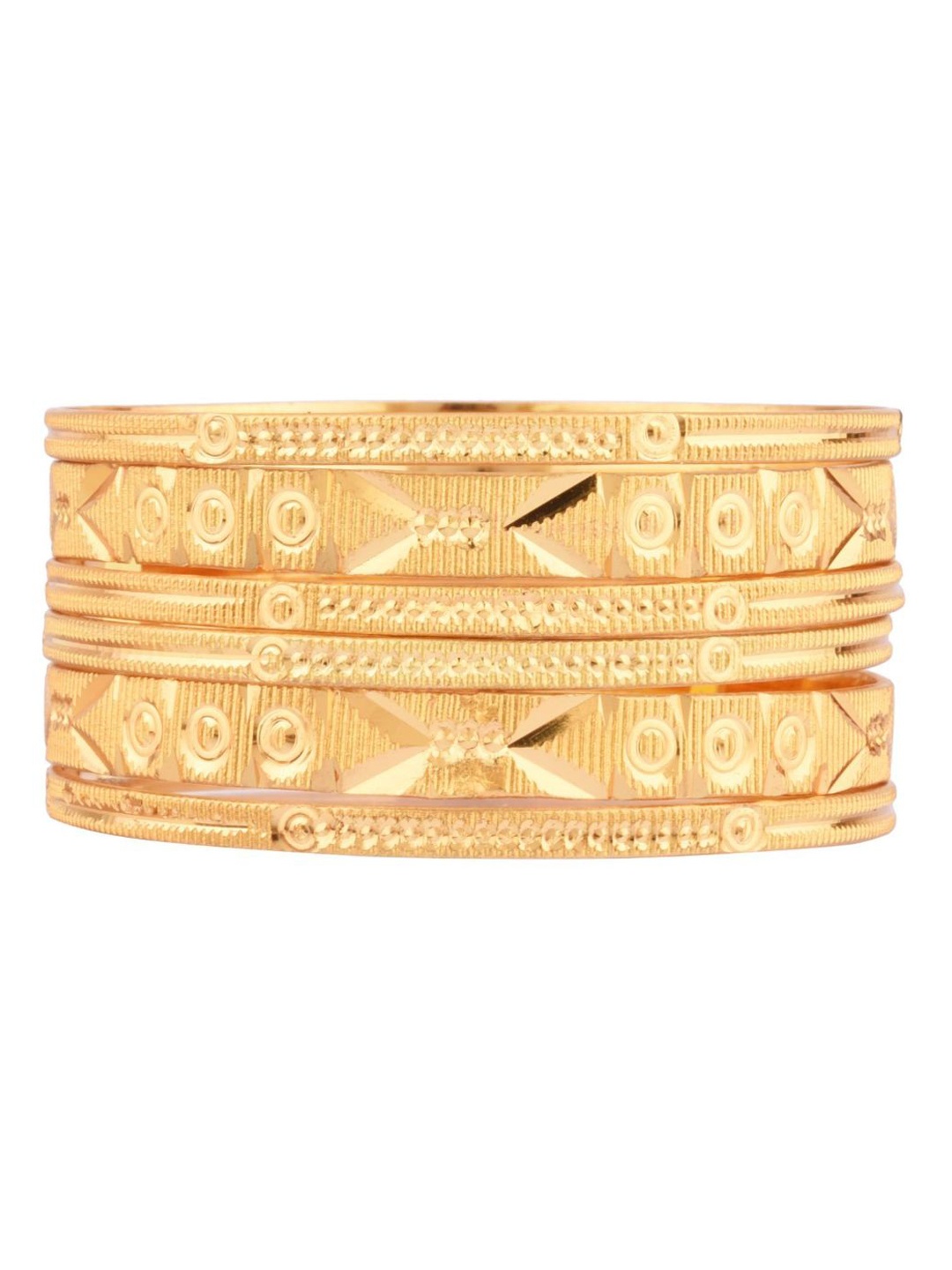 

Efulgenz Set Of 2 Gold-Plated Bangle