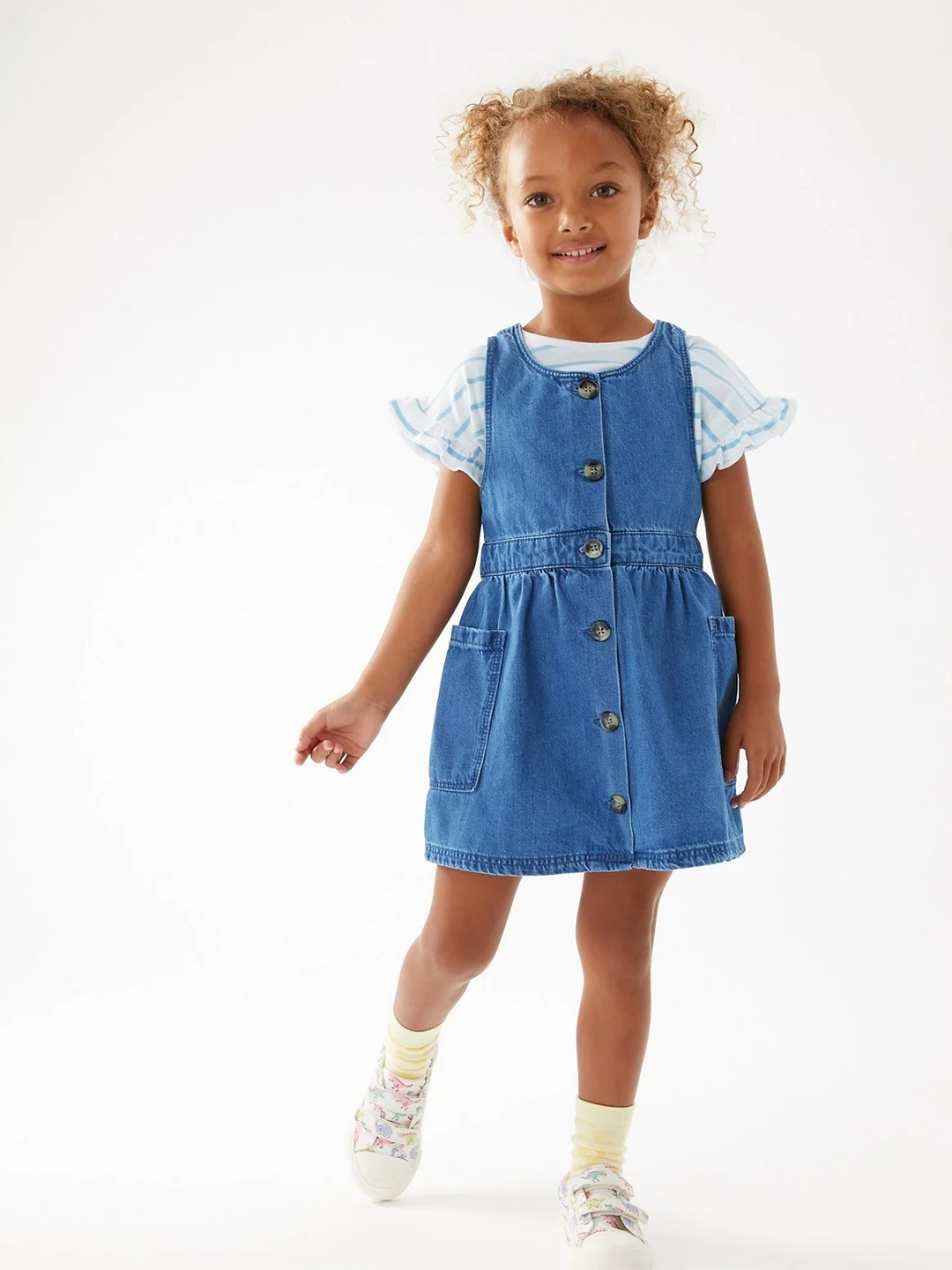 

Marks & Spencer Blue A-Line Dress