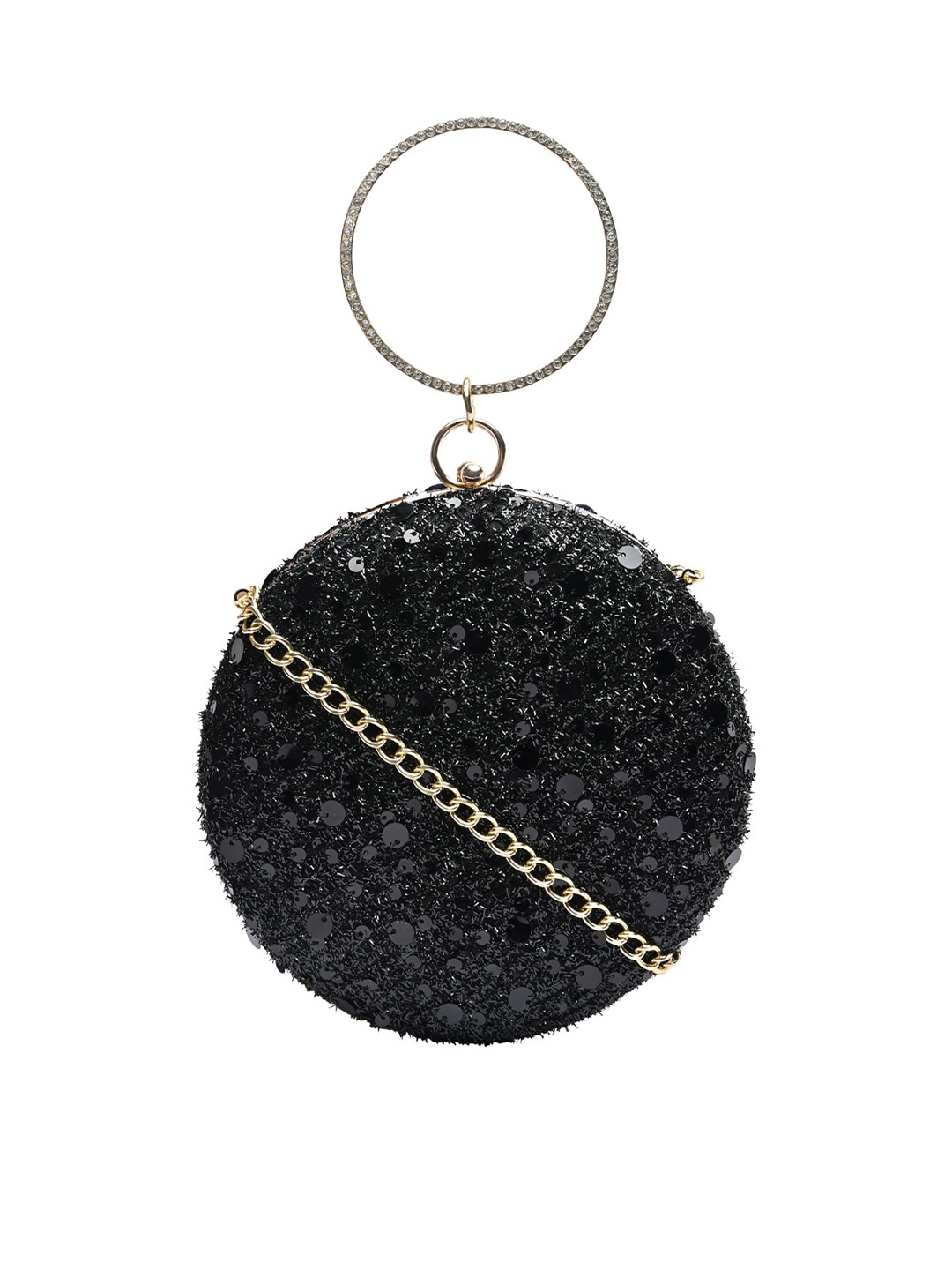 

Vdesi Black Embellished Embellished Box Clutch