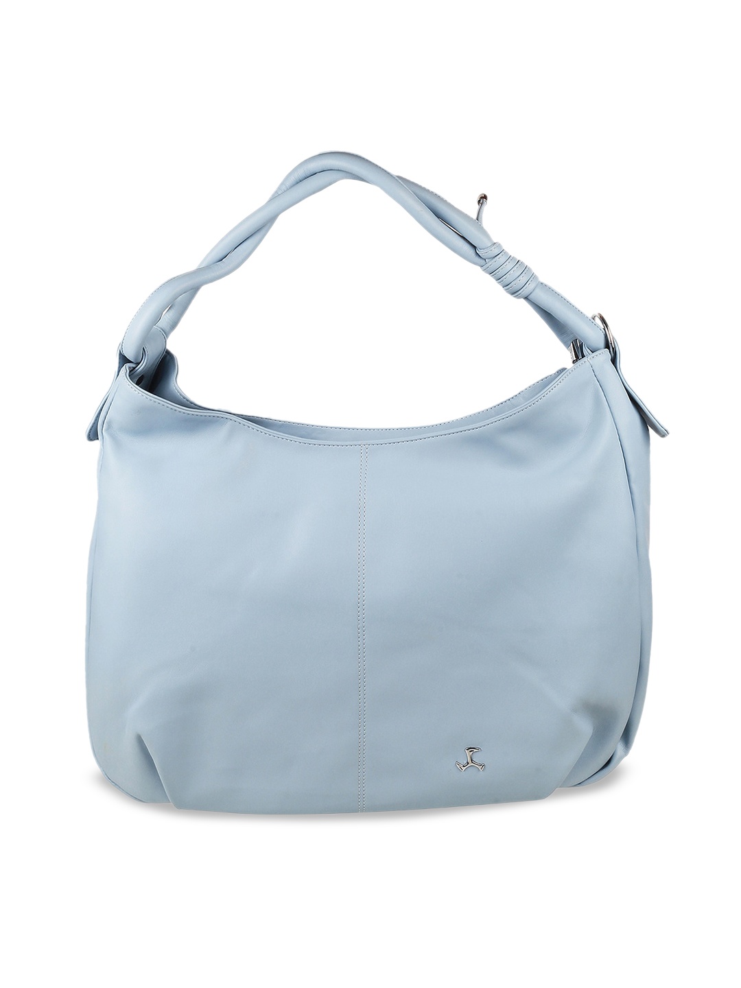 

Mochi Women Blue PU Structured Hobo Bag