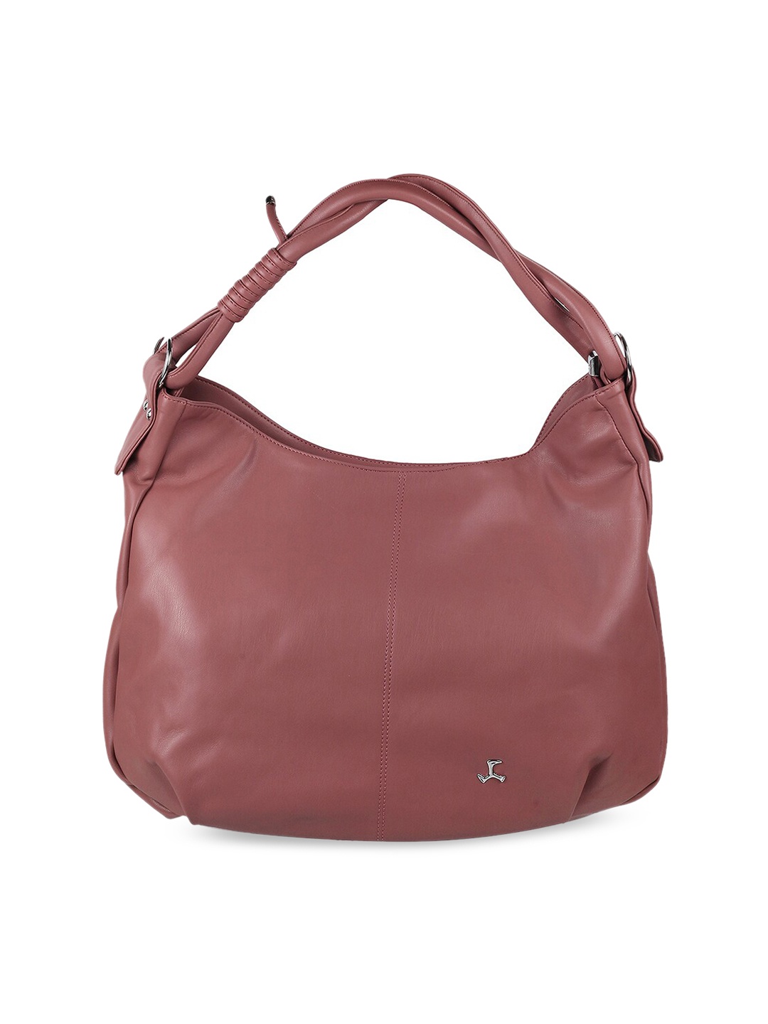 

Mochi Brown PU Structured Hobo Bag