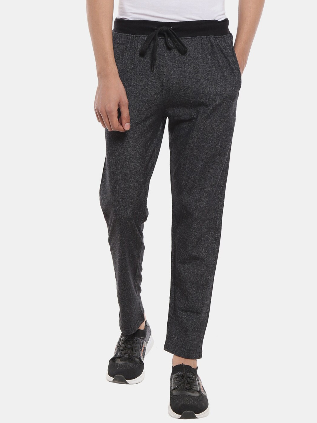 

V-Mart Men Black Cotton Sports Track Pants