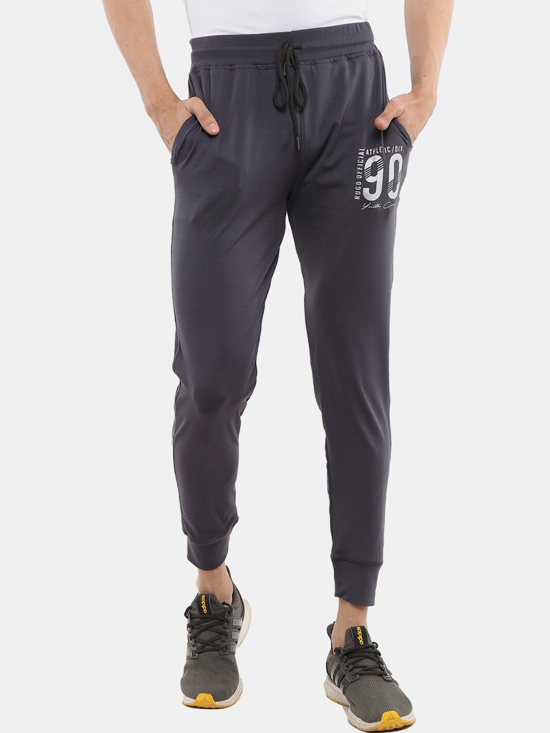 

V-Mart Men Grey Solid Joggers
