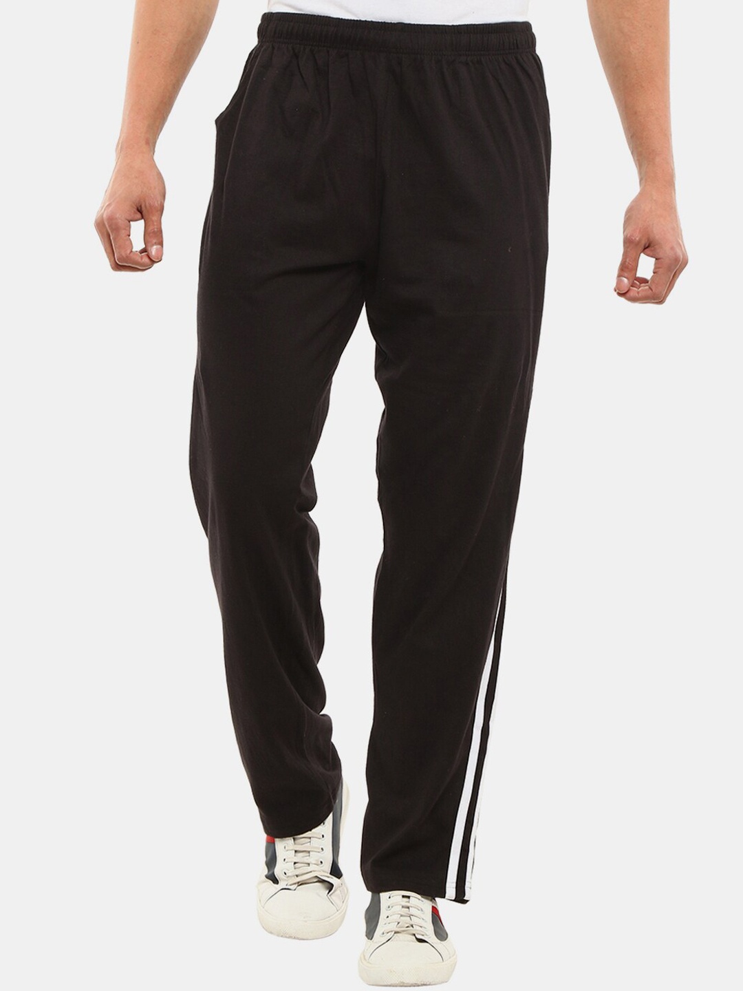 

V-Mart Men Black Solid Sports Track Pants