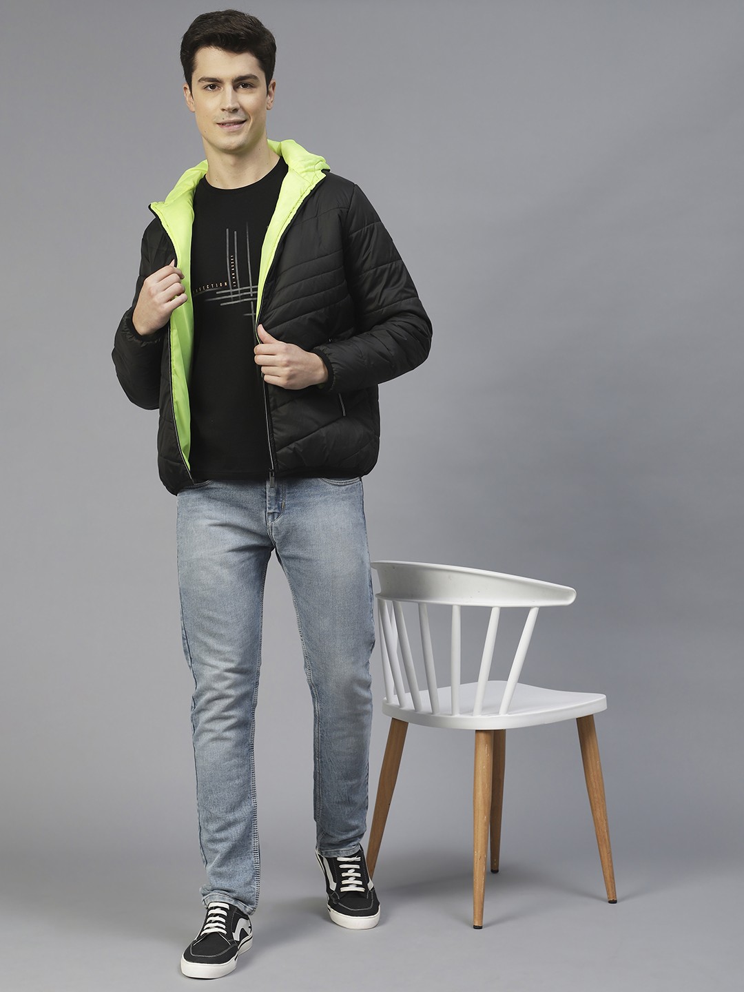 

Rigo Men Black Lightweight Outdoor Puffer Jacket