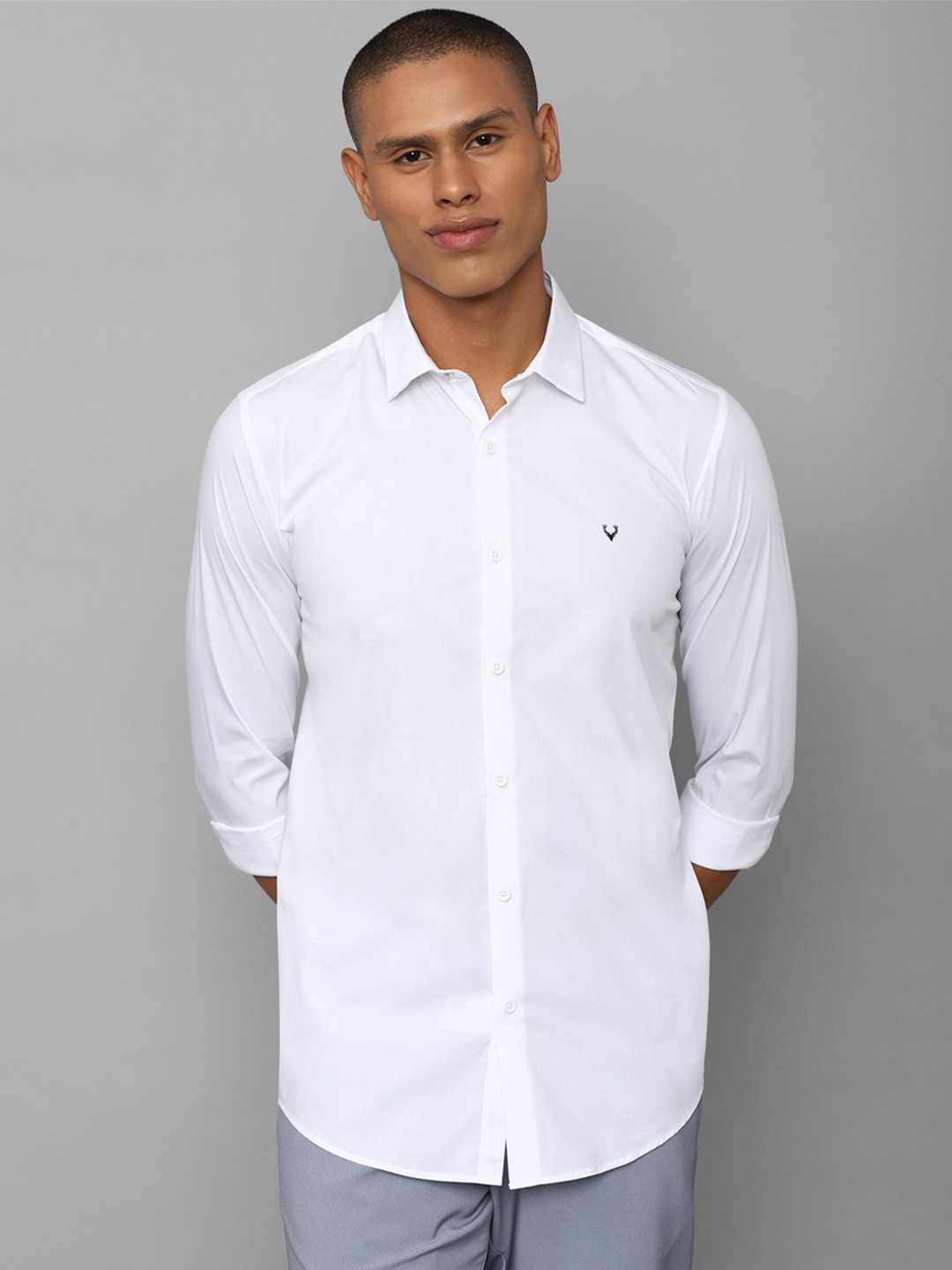

Allen Solly Men White Slim Fit Casual Shirt
