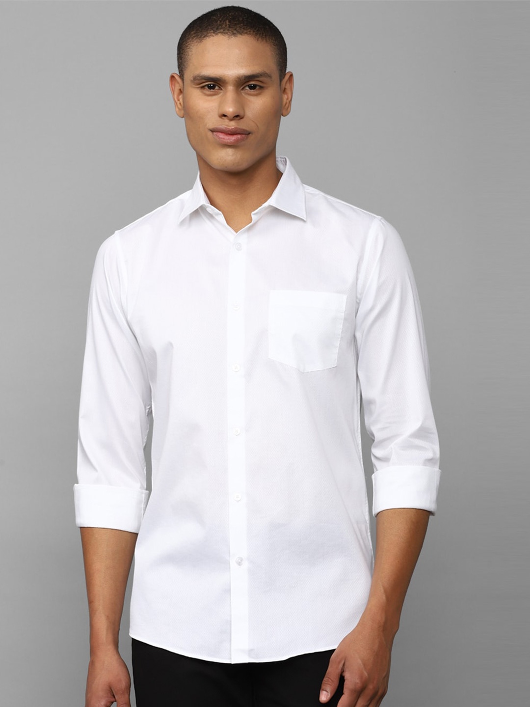 

Allen Solly Men White Slim Fit Casual Shirt