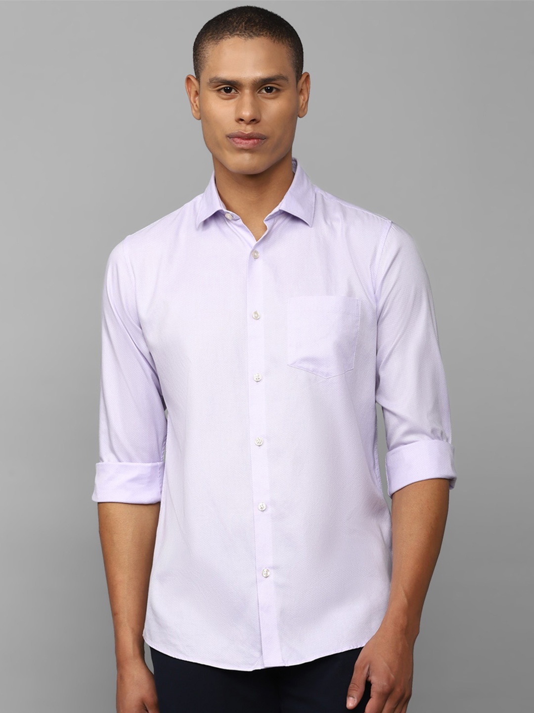 

Allen Solly Men Slim Fit Casual Shirt, Purple