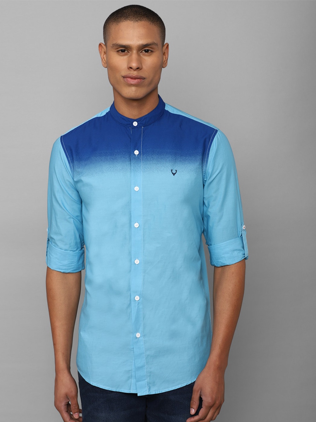 

Allen Solly Sport Men Blue Cotton Casual Shirt