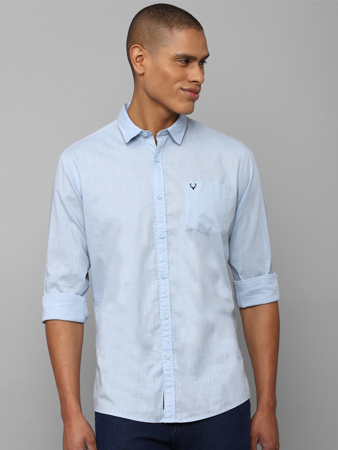 

Allen Solly Sport Men Blue Cotton Casual Shirt