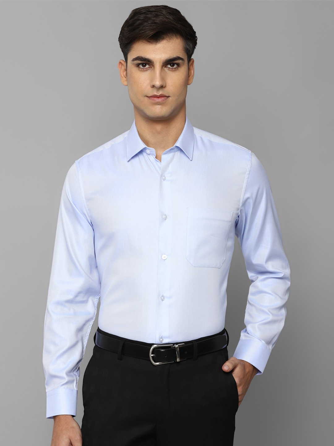 

Louis Philippe Men Blue Slim Fit Formal Shirt