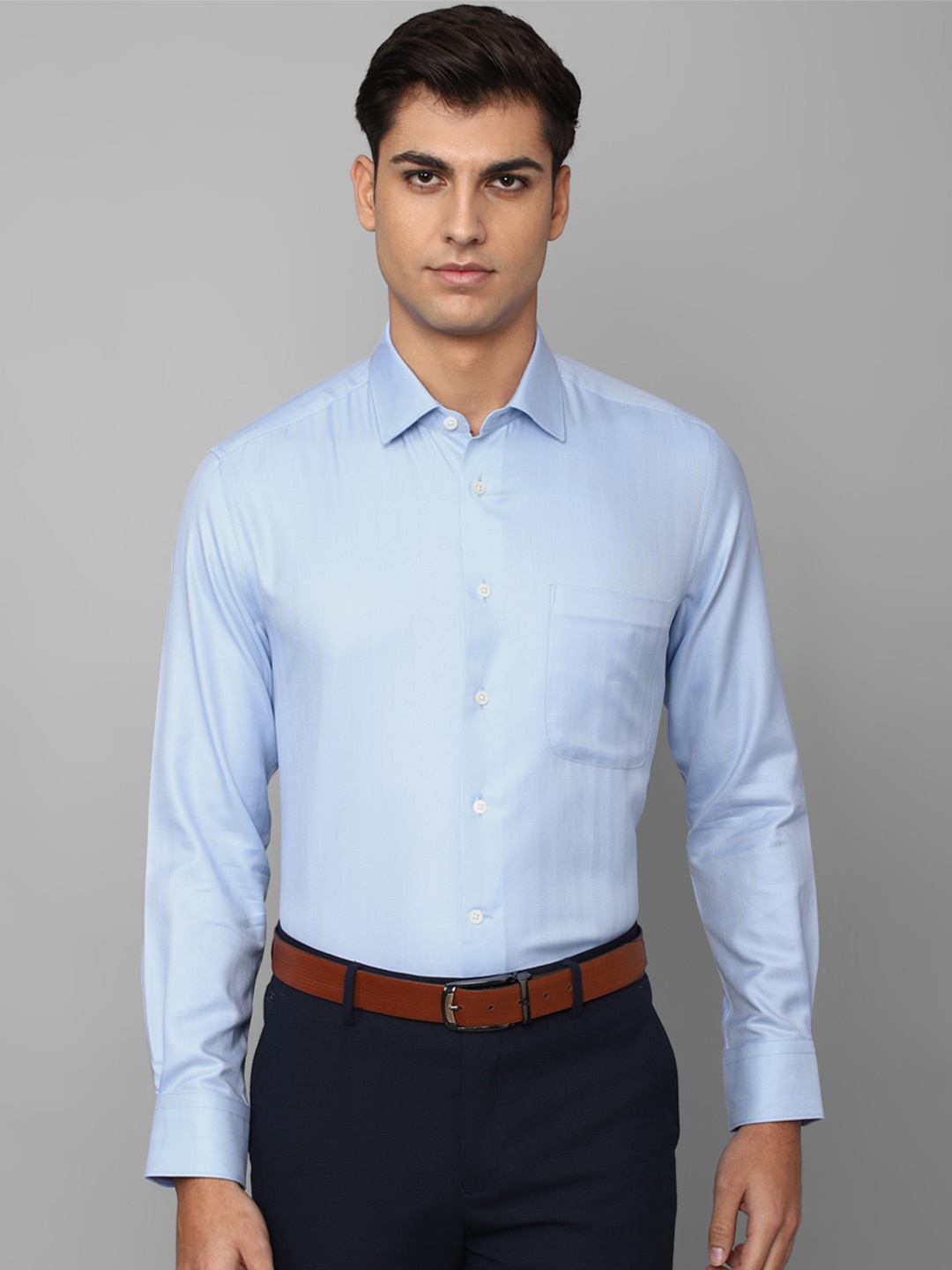 

Luxure by Louis Philippe Men Blue Slim Fit Formal Shirt