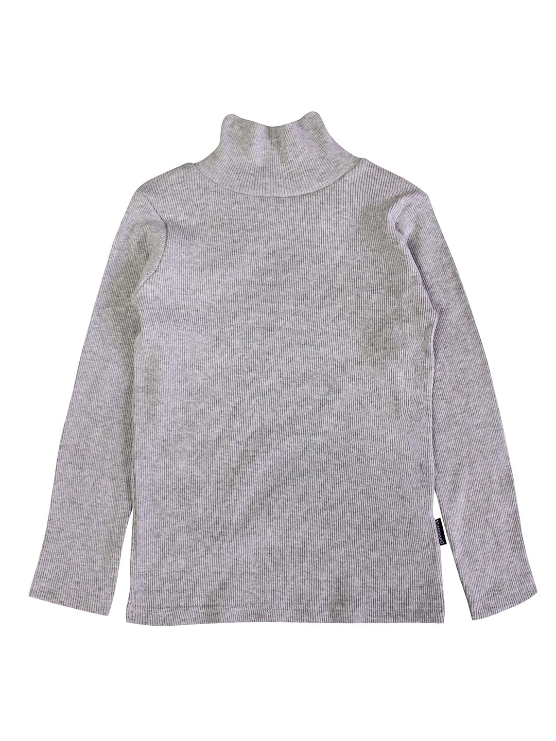 

KiddoPanti Kids Grey Melange Pure Cotton Turtle Neck T-shirt